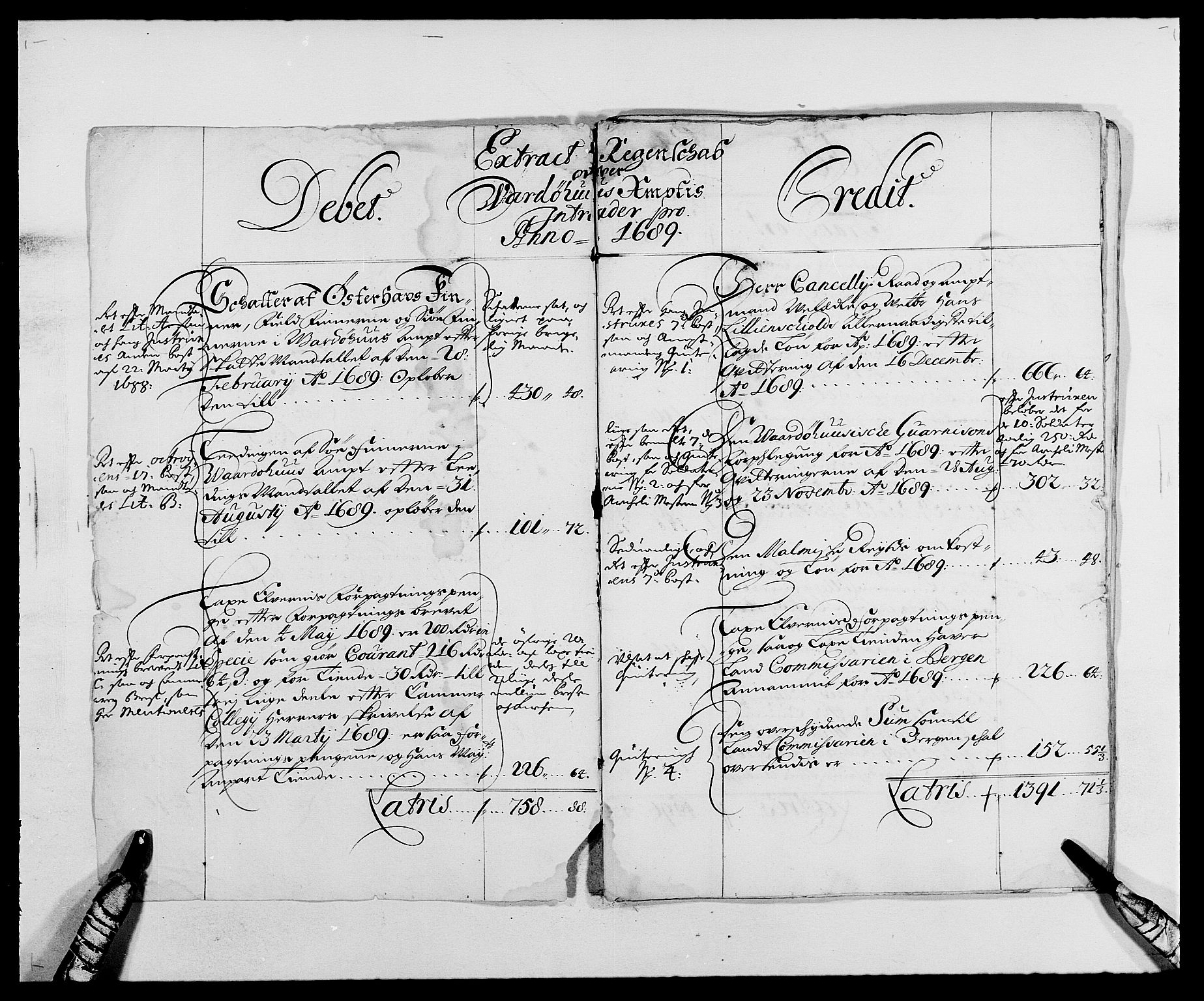 Rentekammeret inntil 1814, Reviderte regnskaper, Fogderegnskap, RA/EA-4092/R69/L4850: Fogderegnskap Finnmark/Vardøhus, 1680-1690, p. 115