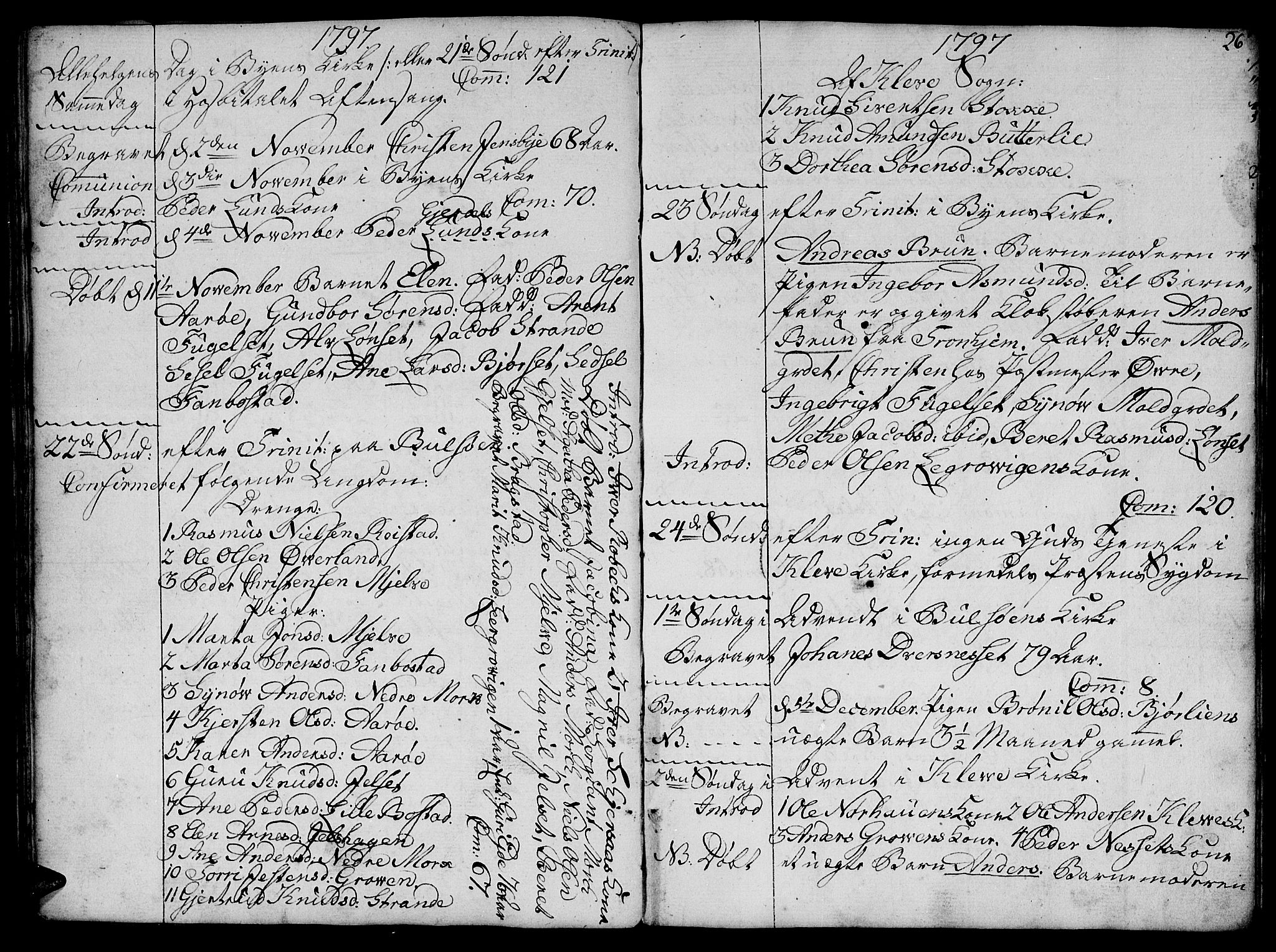 Ministerialprotokoller, klokkerbøker og fødselsregistre - Møre og Romsdal, SAT/A-1454/555/L0649: Parish register (official) no. 555A02 /1, 1795-1821, p. 26