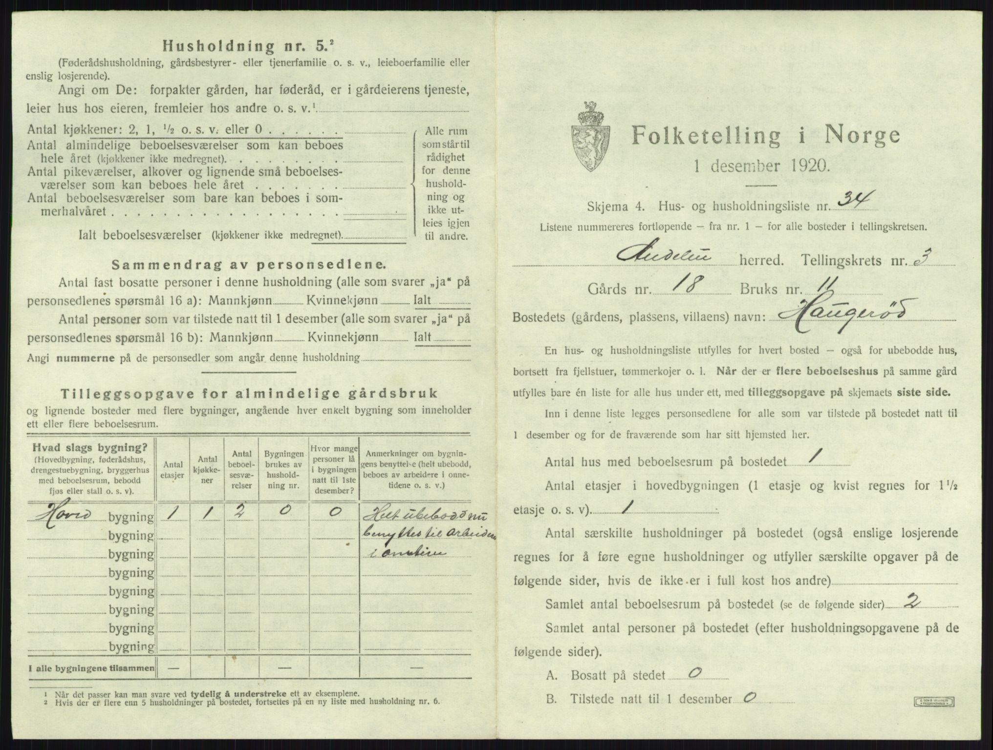 SAKO, 1920 census for Andebu, 1920, p. 247