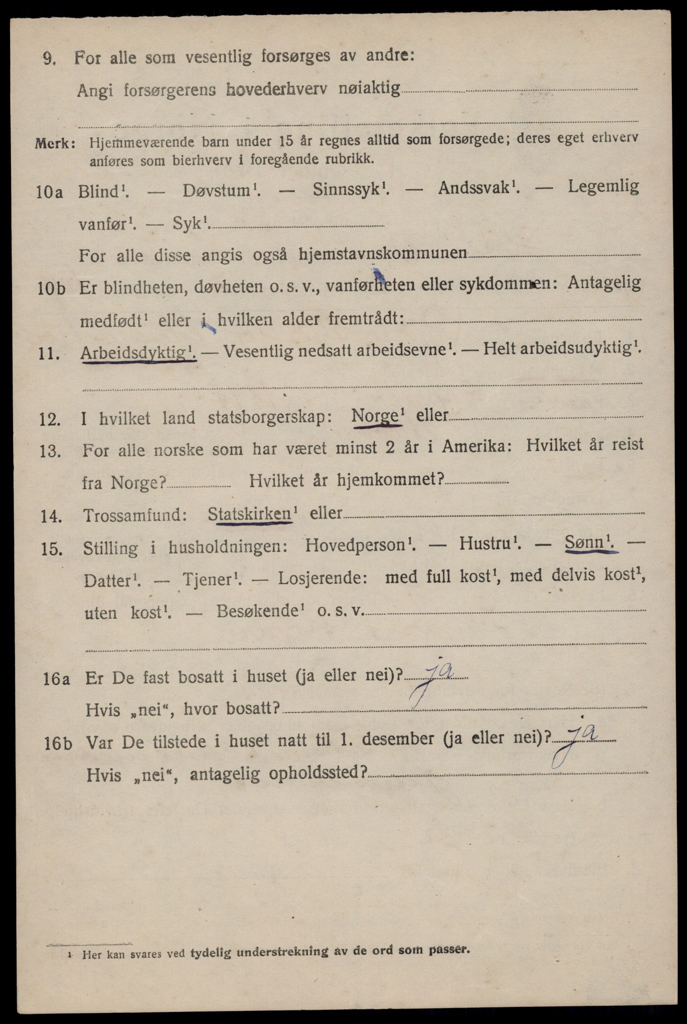 SAST, 1920 census for Hetland, 1920, p. 19936