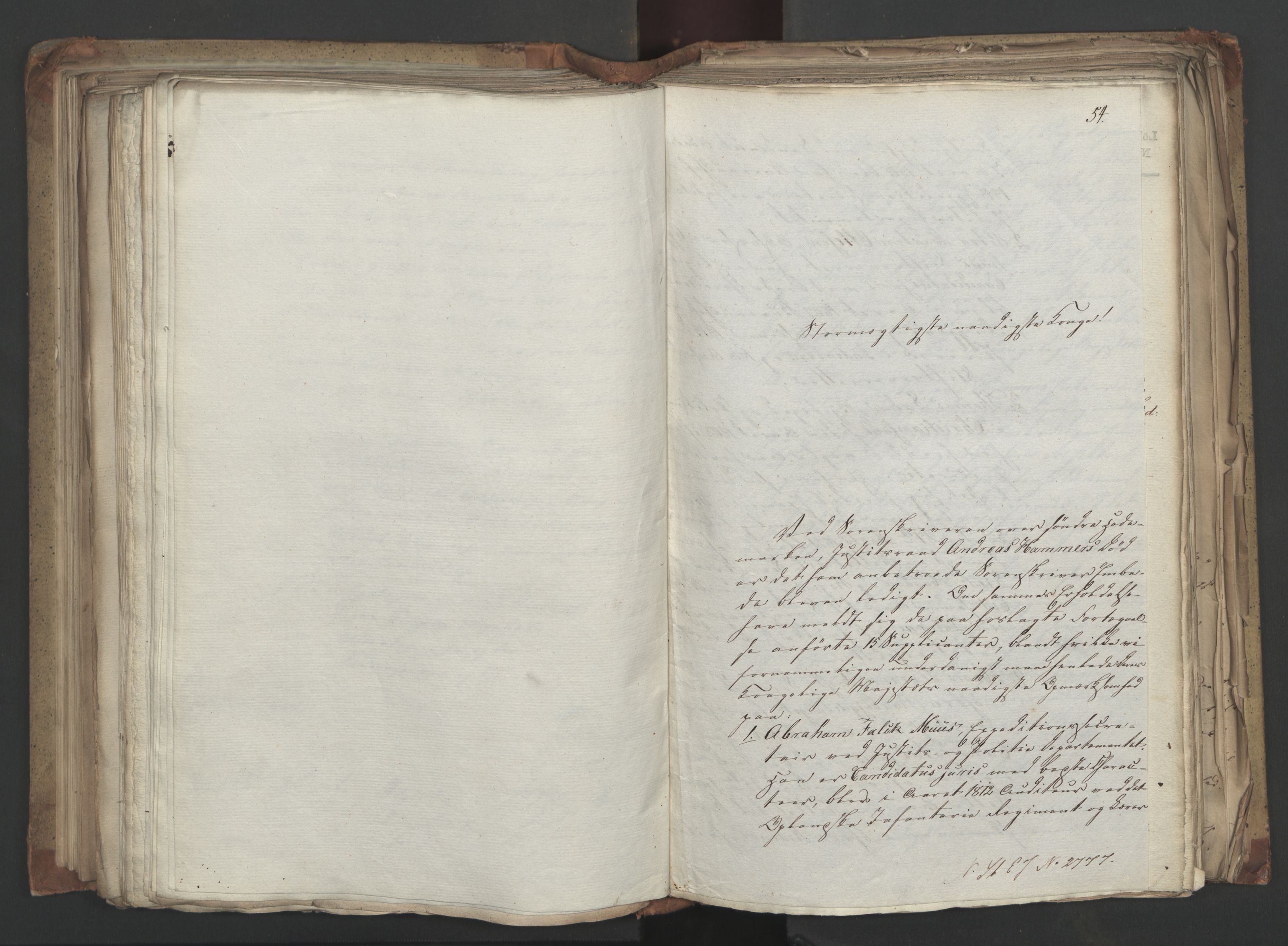 Statsrådsavdelingen i Stockholm, RA/S-1003/D/Da/L0043: Regjeringsinnstillinger nr. 2706-2845, 1825, p. 236