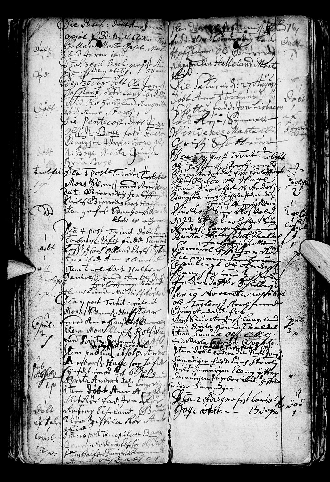 Os sokneprestembete, SAB/A-99929: Parish register (official) no. A 6, 1669-1719, p. 76