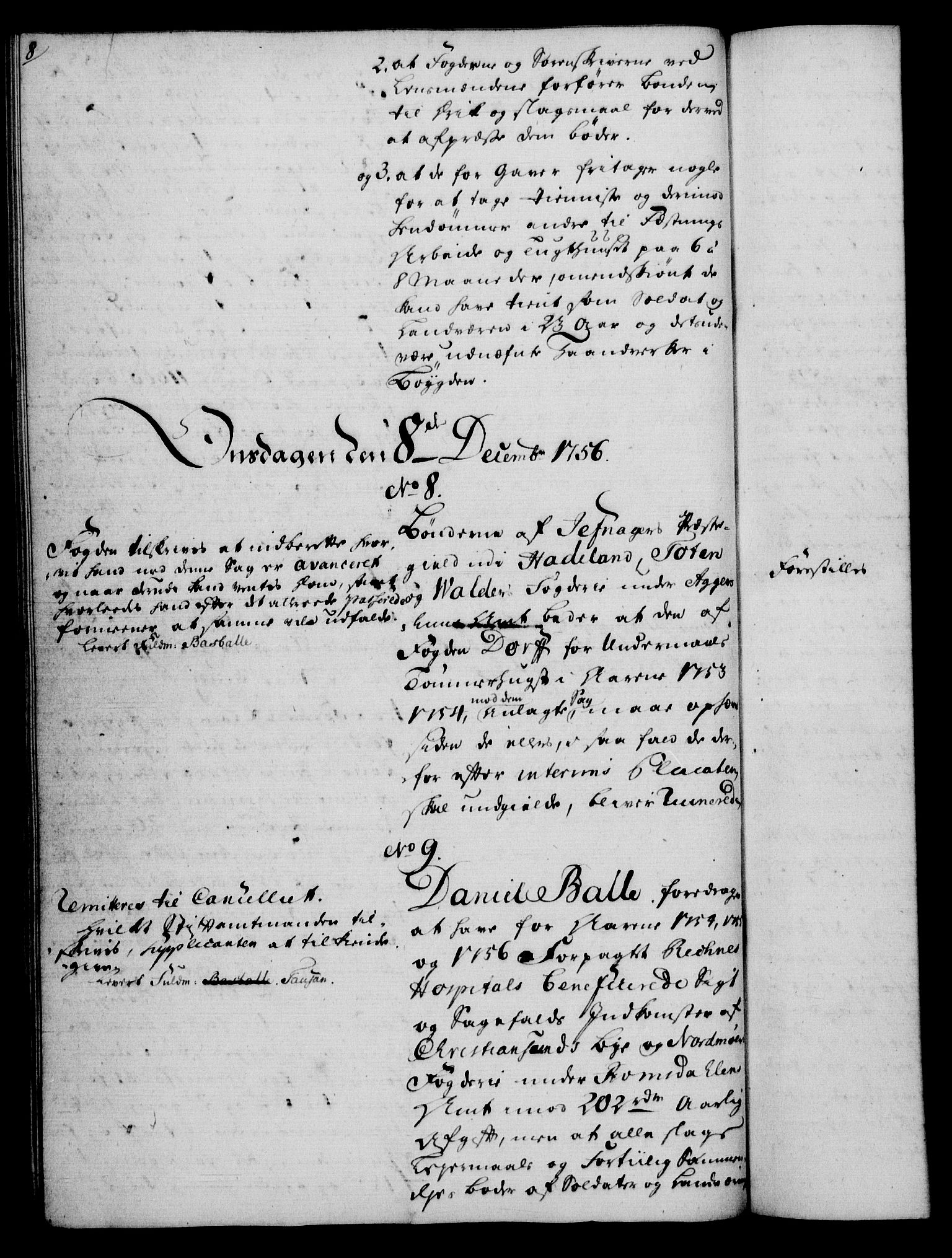 Rentekammeret, Kammerkanselliet, RA/EA-3111/G/Gh/Gha/L0034: Norsk ekstraktmemorialprotokoll (merket RK 53.79), 1756-1759, p. 8