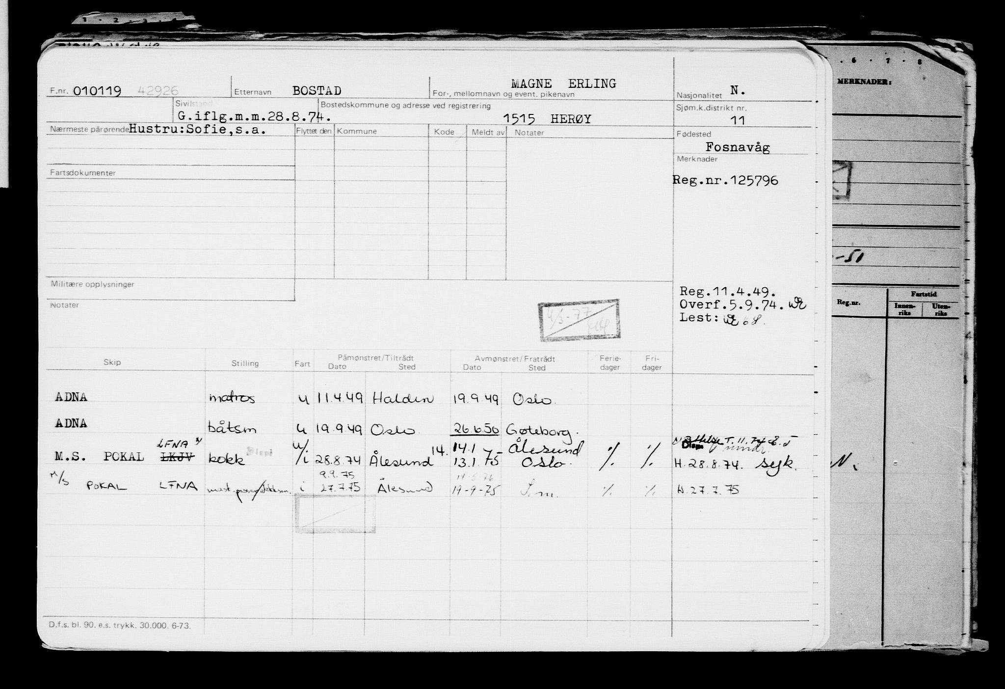 Direktoratet for sjømenn, AV/RA-S-3545/G/Gb/L0165: Hovedkort, 1918-1919, p. 250