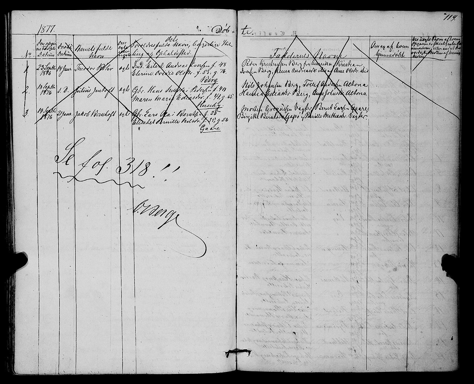 Kvæfjord sokneprestkontor, SATØ/S-1323/G/Ga/Gaa/L0004kirke: Parish register (official) no. 4, 1857-1877, p. 119