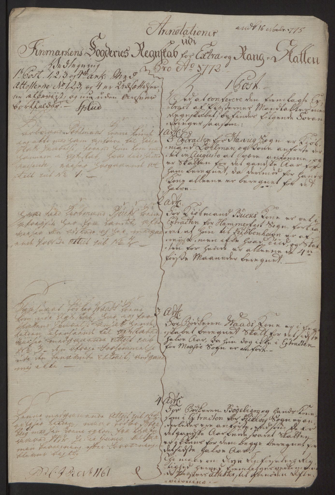 Rentekammeret inntil 1814, Reviderte regnskaper, Fogderegnskap, RA/EA-4092/R69/L4910: Ekstraskatten  Finnmark/Vardøhus, 1762-1772, p. 491