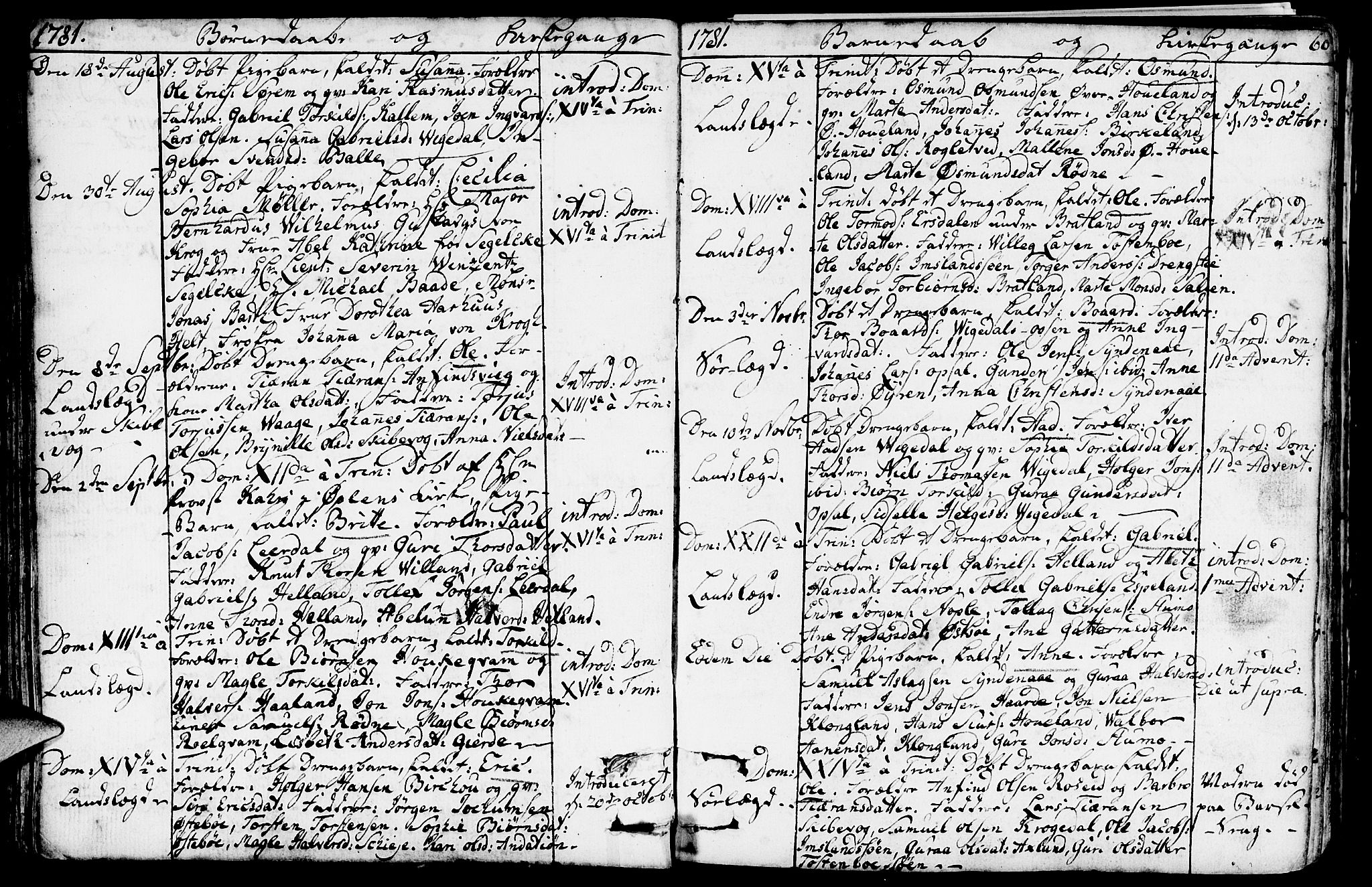 Vikedal sokneprestkontor, SAST/A-101840/01/IV: Parish register (official) no. A 2, 1779-1817, p. 60