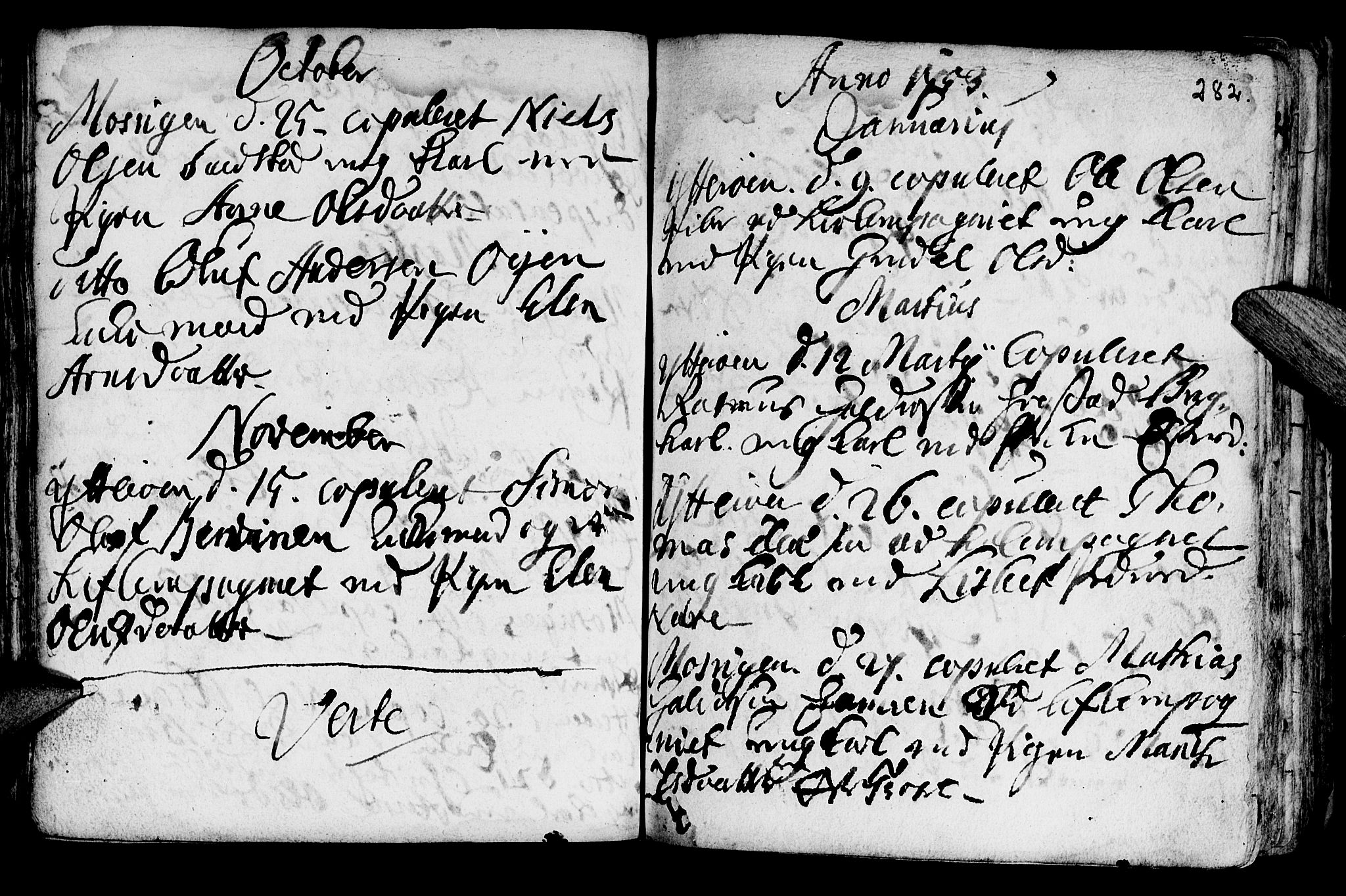 Ministerialprotokoller, klokkerbøker og fødselsregistre - Nord-Trøndelag, SAT/A-1458/722/L0215: Parish register (official) no. 722A02, 1718-1755, p. 282
