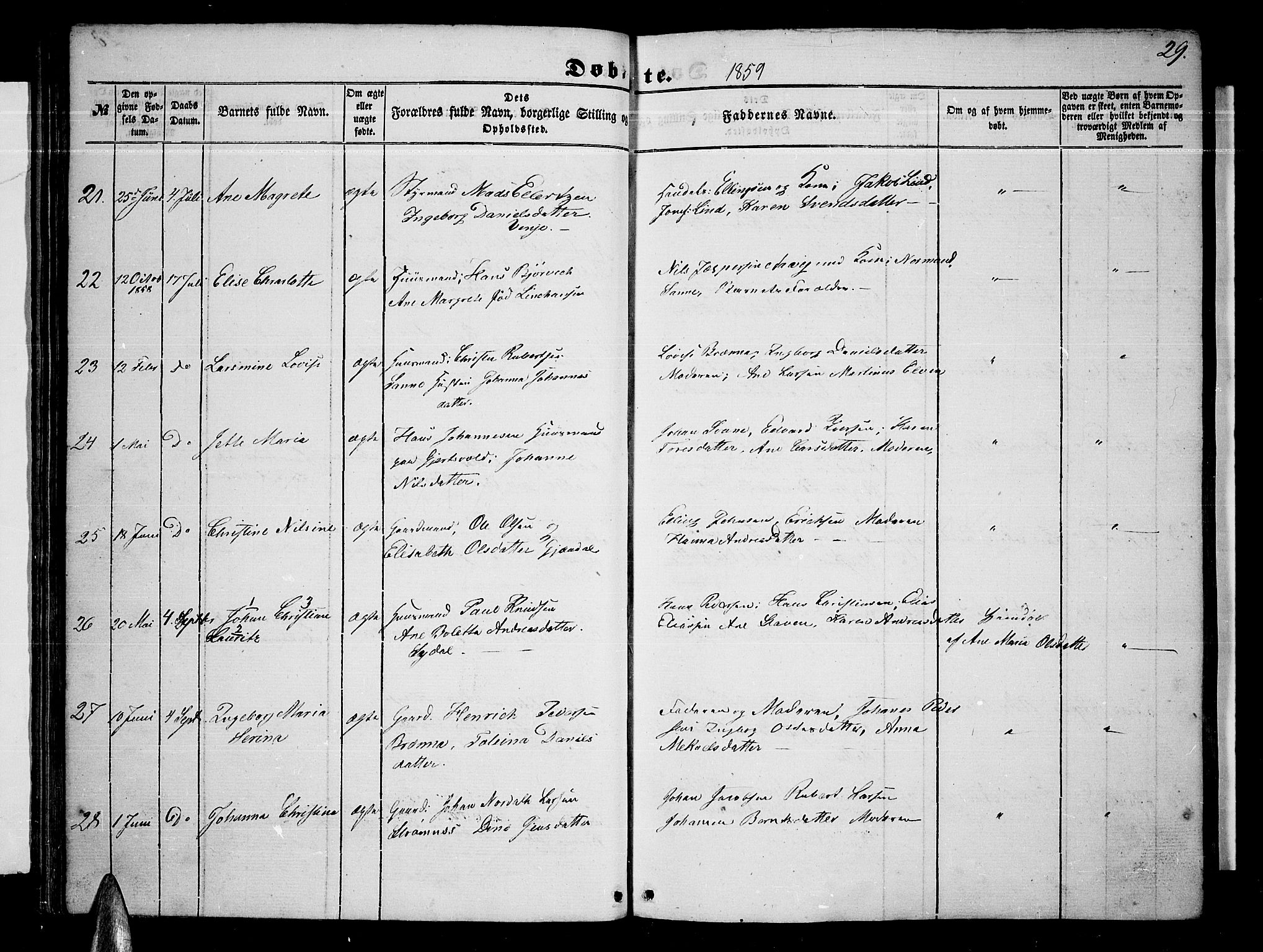 Ministerialprotokoller, klokkerbøker og fødselsregistre - Nordland, AV/SAT-A-1459/876/L1102: Parish register (copy) no. 876C01, 1852-1886, p. 29