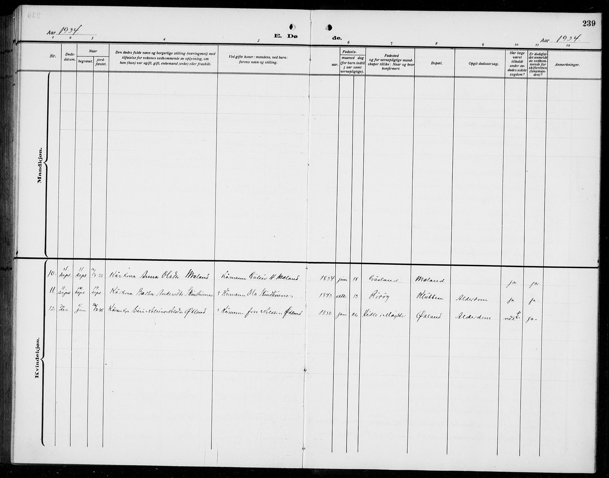 Finnås sokneprestembete, AV/SAB-A-99925/H/Ha/Hab/Habb/L0006: Parish register (copy) no. B 6, 1920-1936, p. 239