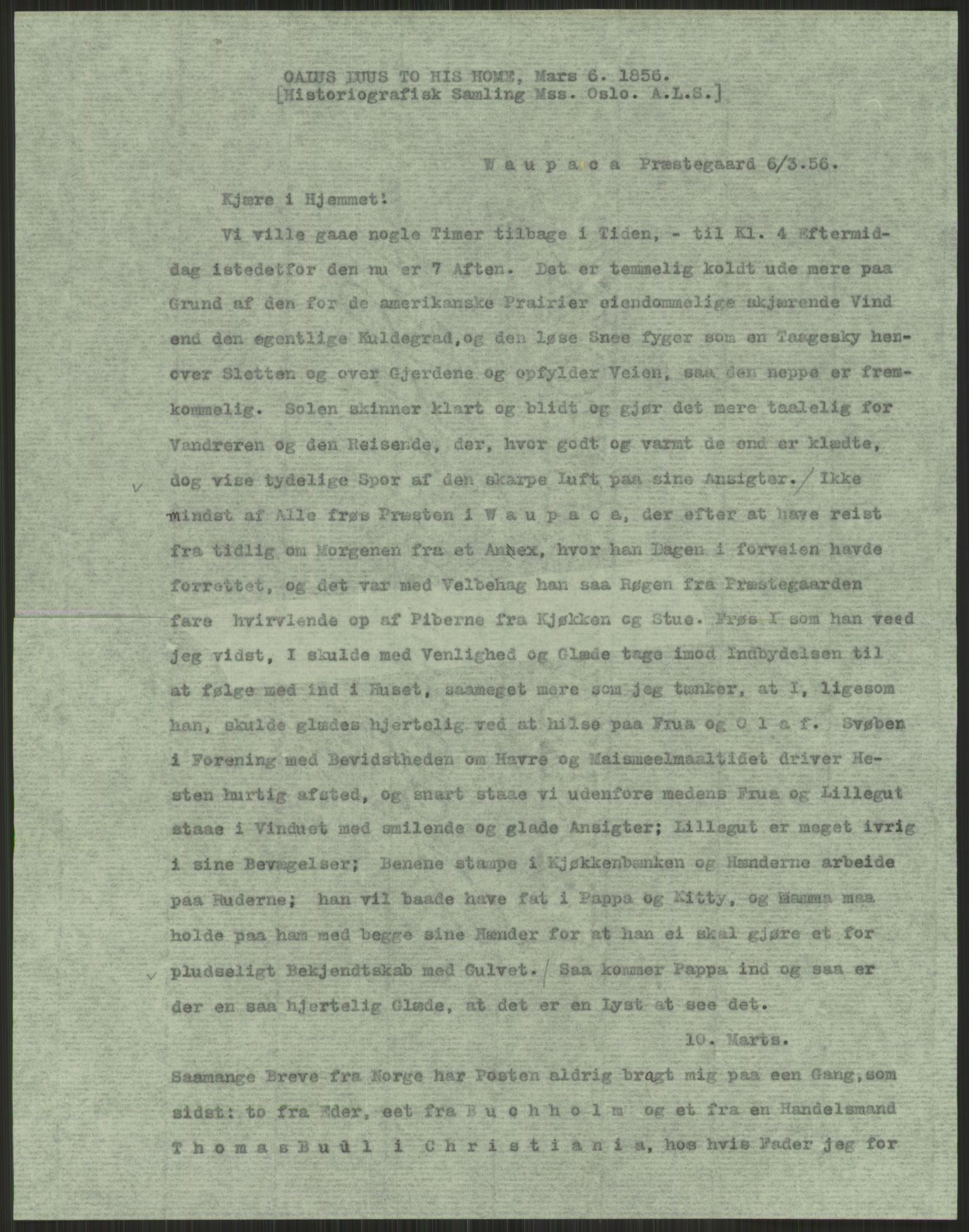 Samlinger til kildeutgivelse, Amerikabrevene, AV/RA-EA-4057/F/L0022: Innlån fra Vestfold. Innlån fra Telemark: Bratås - Duus, 1838-1914, p. 273