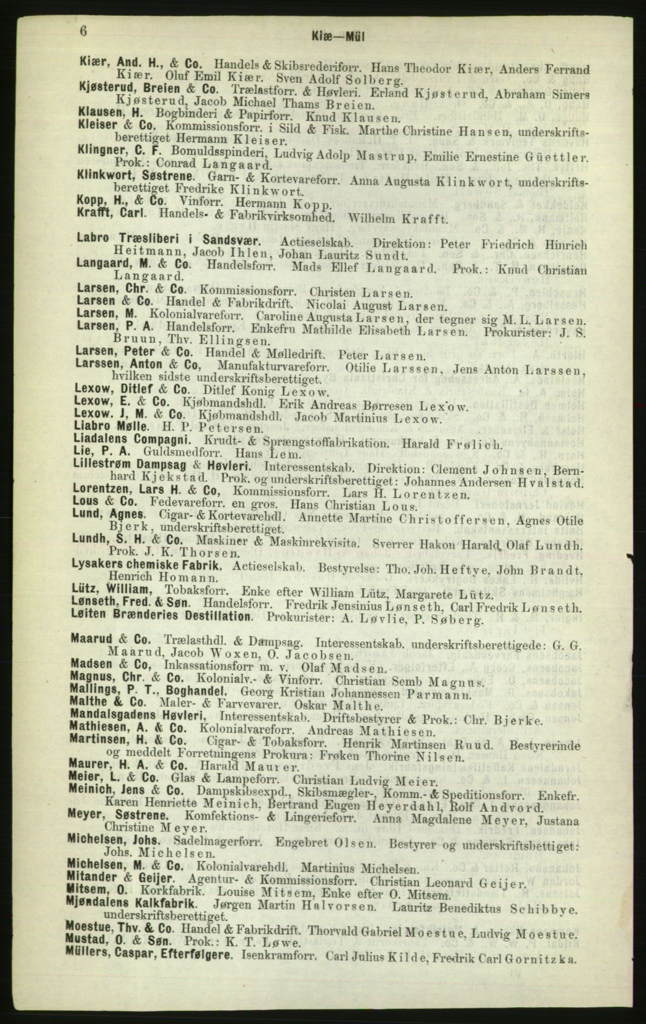 Kristiania/Oslo adressebok, PUBL/-, 1882, p. 6