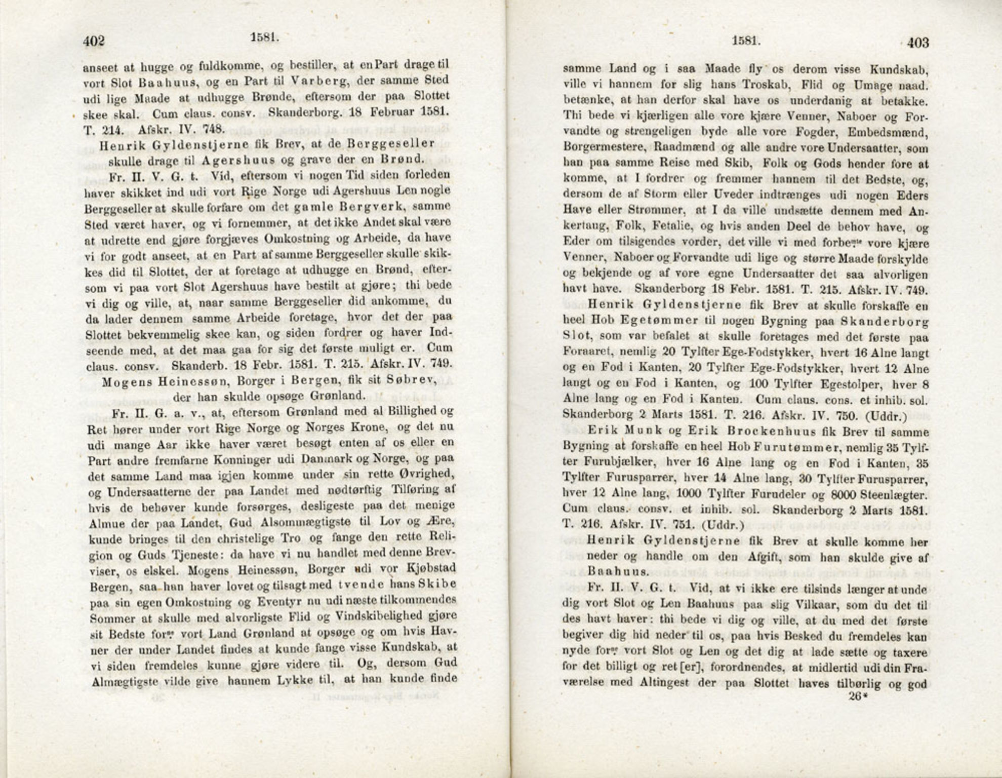 Publikasjoner utgitt av Det Norske Historiske Kildeskriftfond, PUBL/-/-/-: Norske Rigs-Registranter, bind 2, 1572-1588, p. 402-403