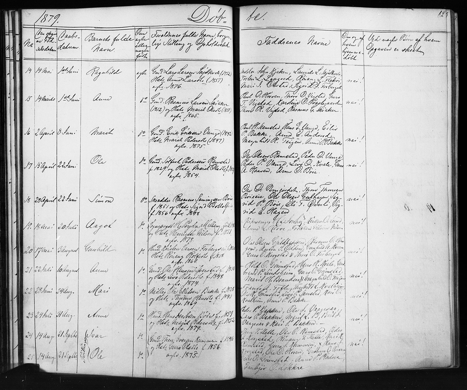 Skjåk prestekontor, SAH/PREST-072/H/Ha/Hab/L0001: Parish register (copy) no. 1, 1865-1893, p. 62