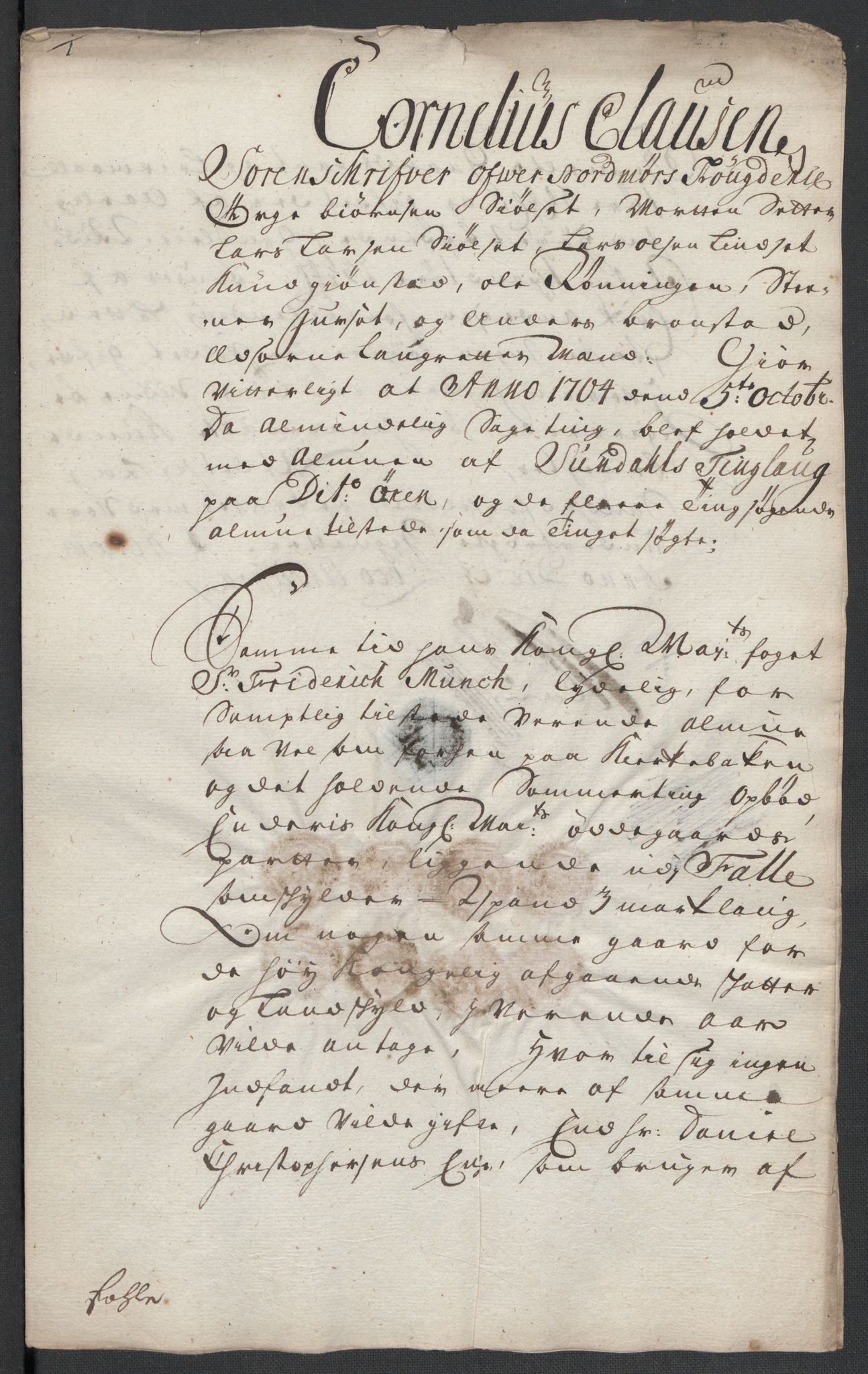 Rentekammeret inntil 1814, Reviderte regnskaper, Fogderegnskap, RA/EA-4092/R56/L3740: Fogderegnskap Nordmøre, 1703-1704, p. 359