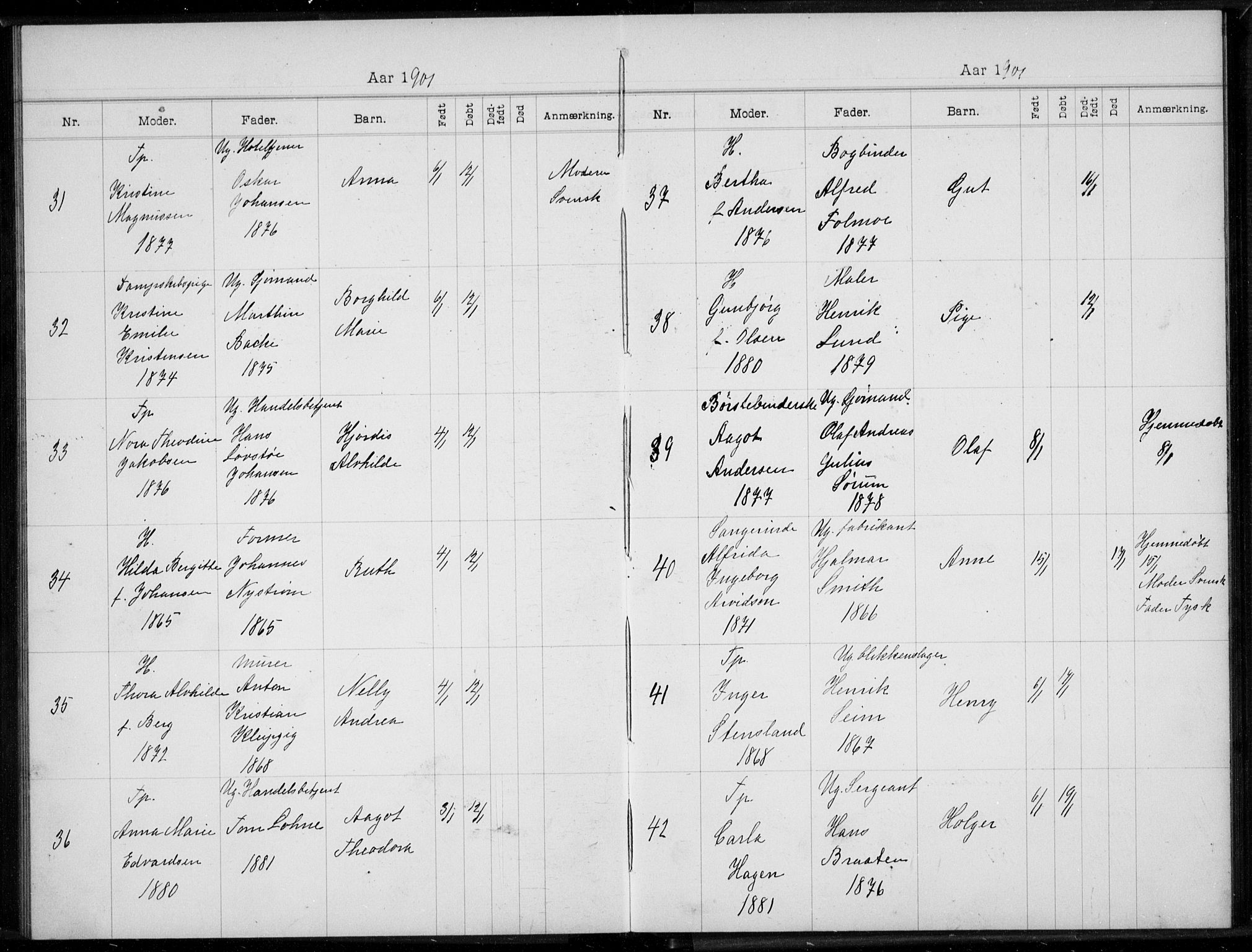 Rikshospitalet prestekontor Kirkebøker, AV/SAO-A-10309b/K/L0005/0001: Baptism register no. 5.1, 1899-1901