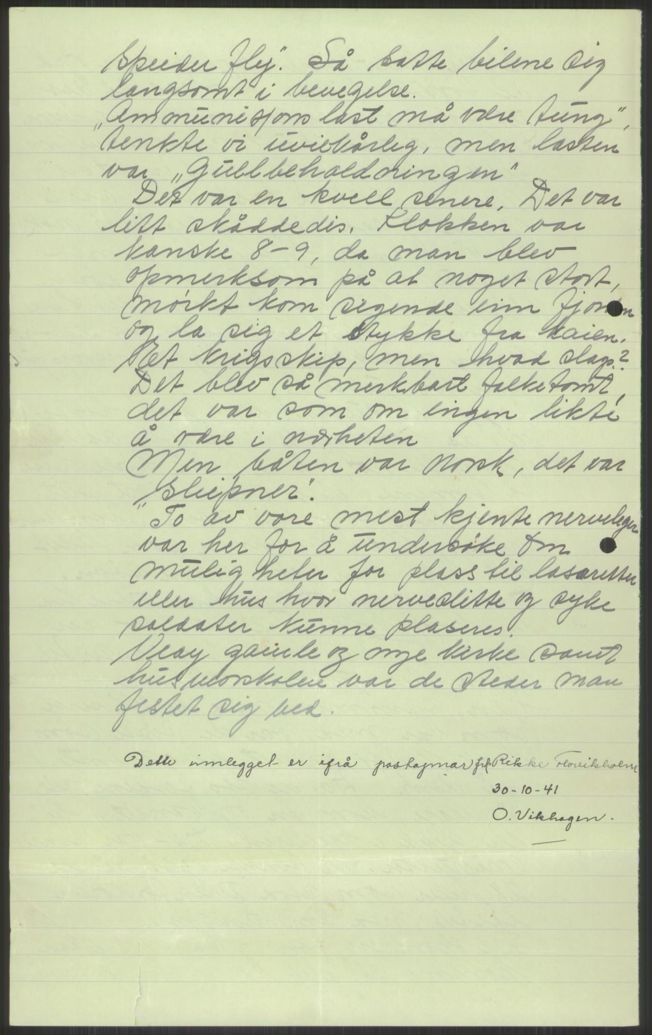 Forsvaret, Forsvarets krigshistoriske avdeling, AV/RA-RAFA-2017/Y/Ya/L0015: II-C-11-31 - Fylkesmenn.  Rapporter om krigsbegivenhetene 1940., 1940, p. 757