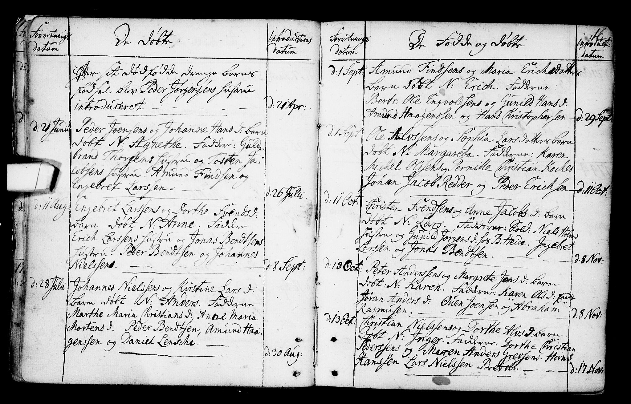 Gamlebyen prestekontor Kirkebøker, AV/SAO-A-10884/F/Fa/L0001: Parish register (official) no. 1, 1734-1818, p. 16