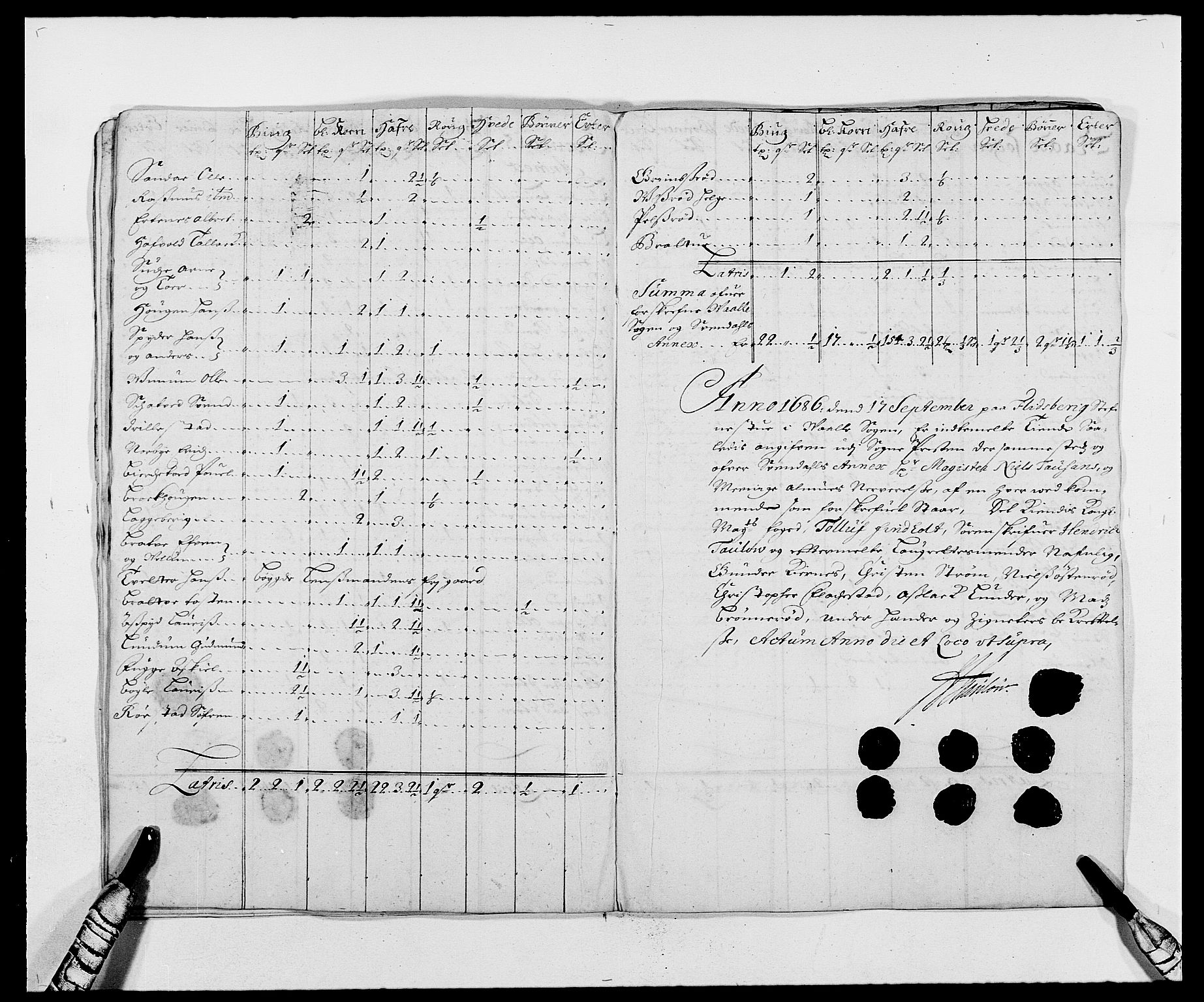 Rentekammeret inntil 1814, Reviderte regnskaper, Fogderegnskap, AV/RA-EA-4092/R02/L0105: Fogderegnskap Moss og Verne kloster, 1685-1687, p. 166