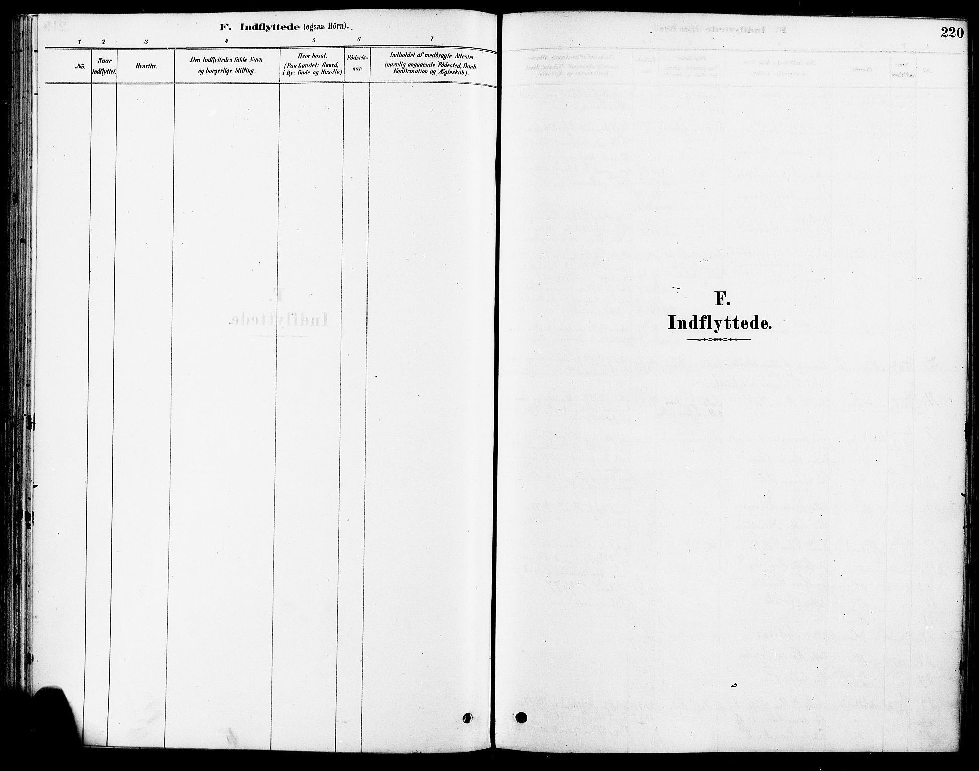 Fet prestekontor Kirkebøker, SAO/A-10370a/F/Fa/L0014: Parish register (official) no. I 14, 1878-1891, p. 220
