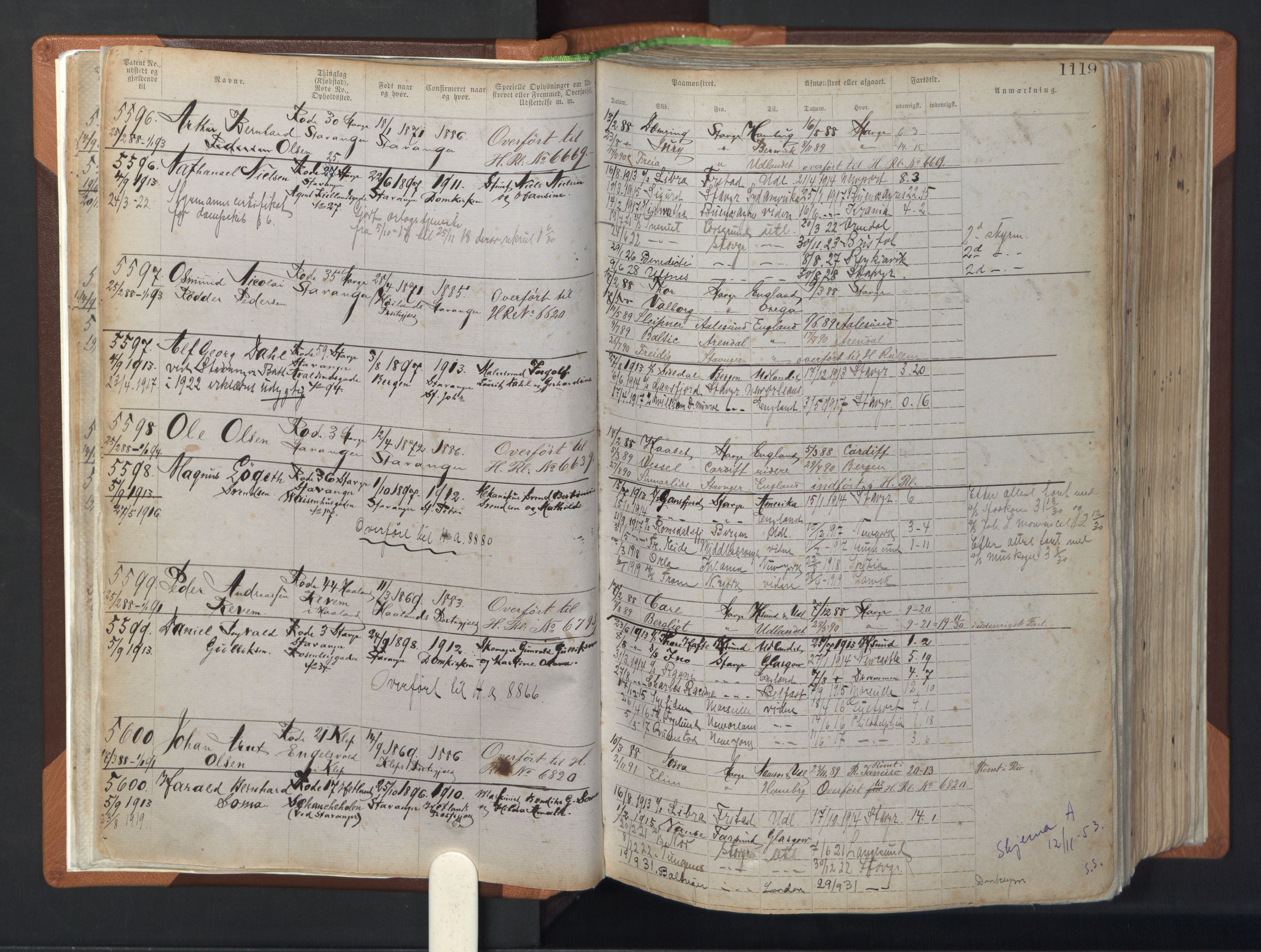 Stavanger sjømannskontor, AV/SAST-A-102006/F/Ff/L0007: Annotasjonsrulle, patentnr. 5506-7180, 1887-1900, p. 24