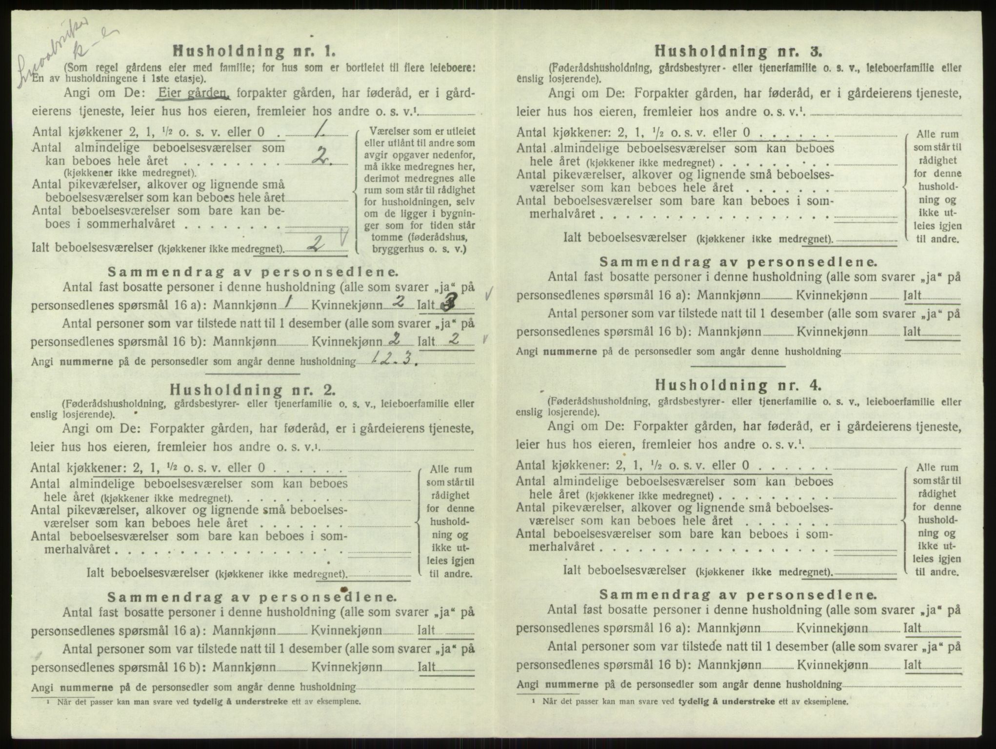 SAO, 1920 census for Varteig, 1920, p. 292