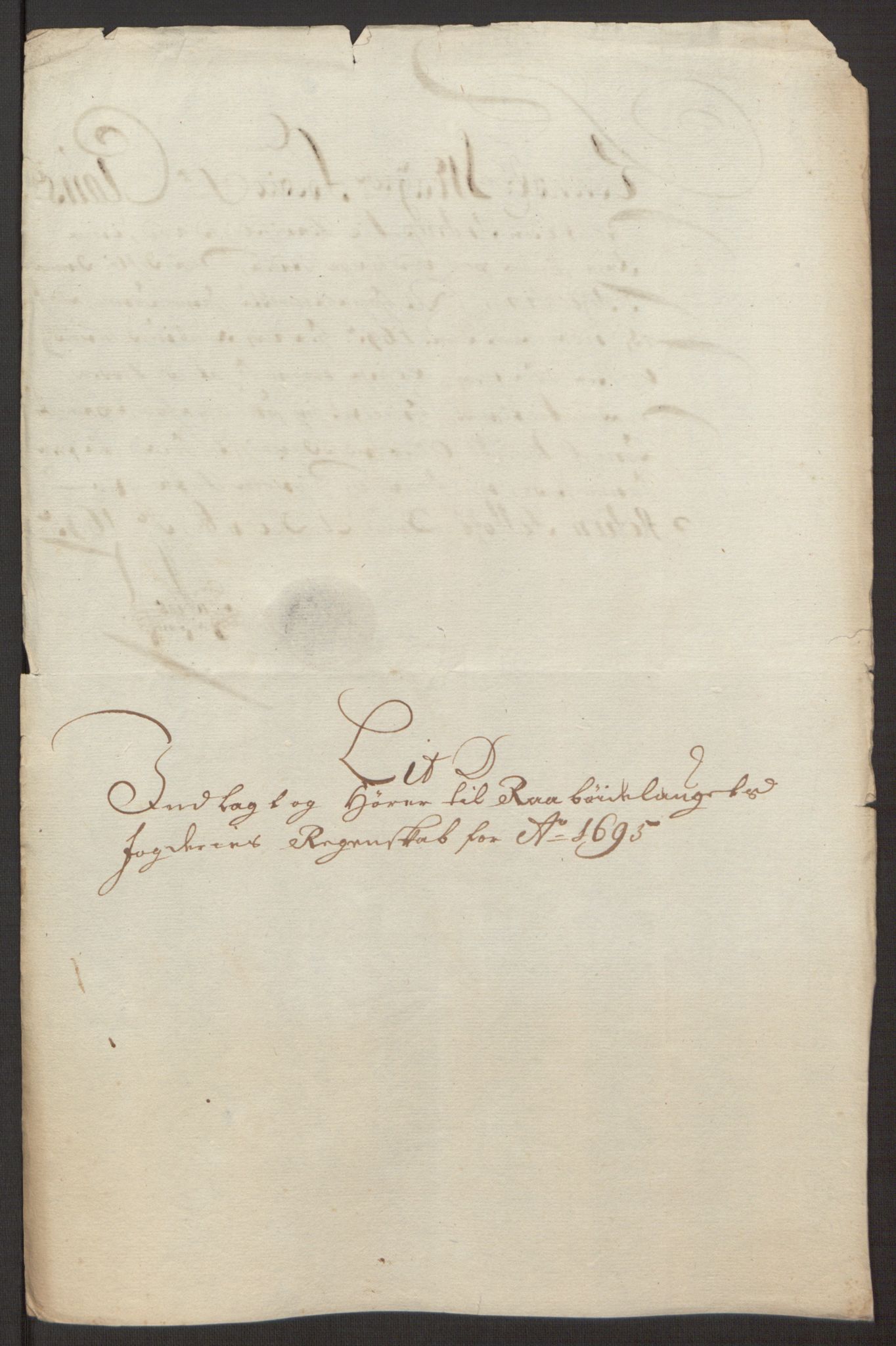 Rentekammeret inntil 1814, Reviderte regnskaper, Fogderegnskap, RA/EA-4092/R40/L2444: Fogderegnskap Råbyggelag, 1693-1696, p. 230