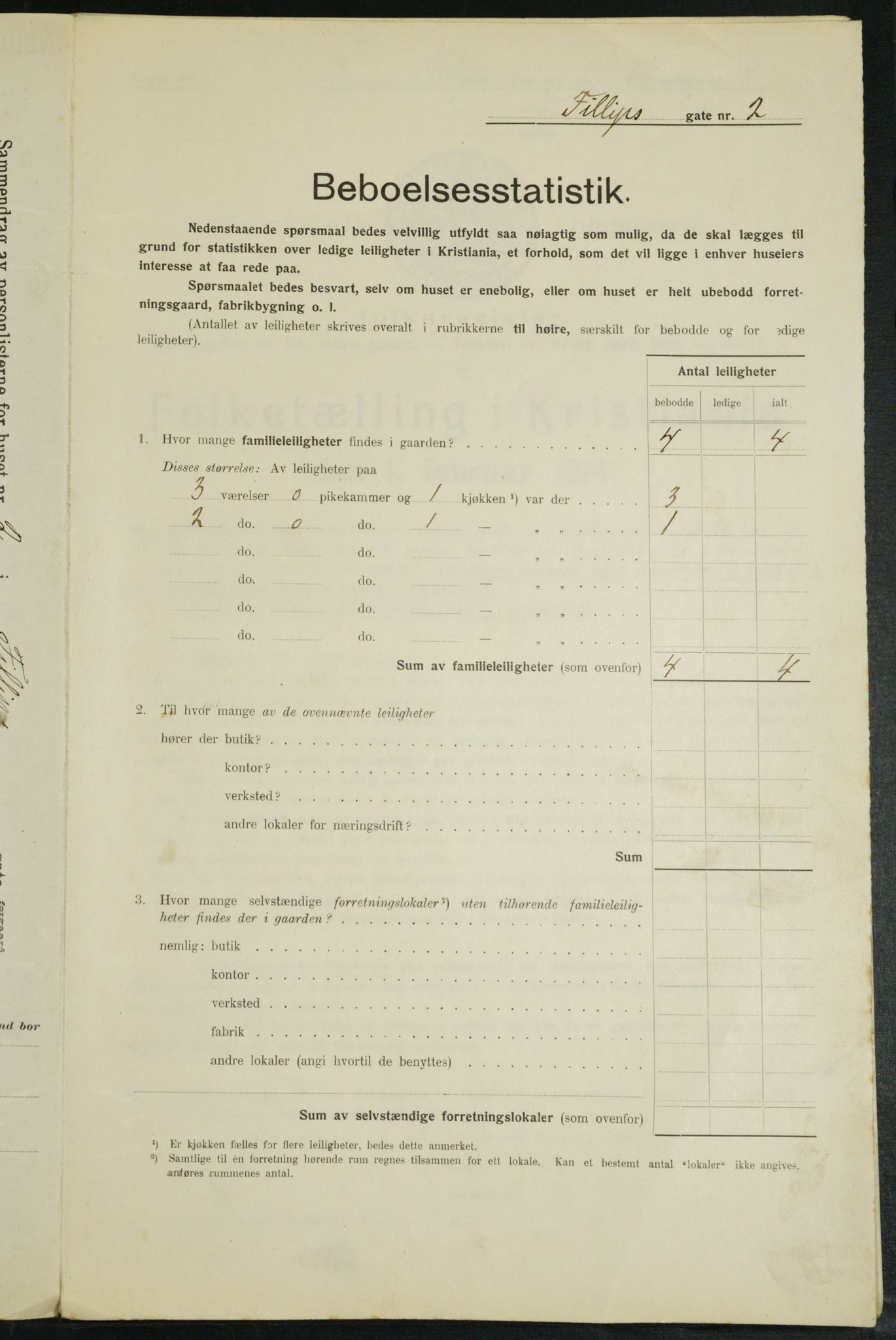 OBA, Municipal Census 1914 for Kristiania, 1914, p. 24371