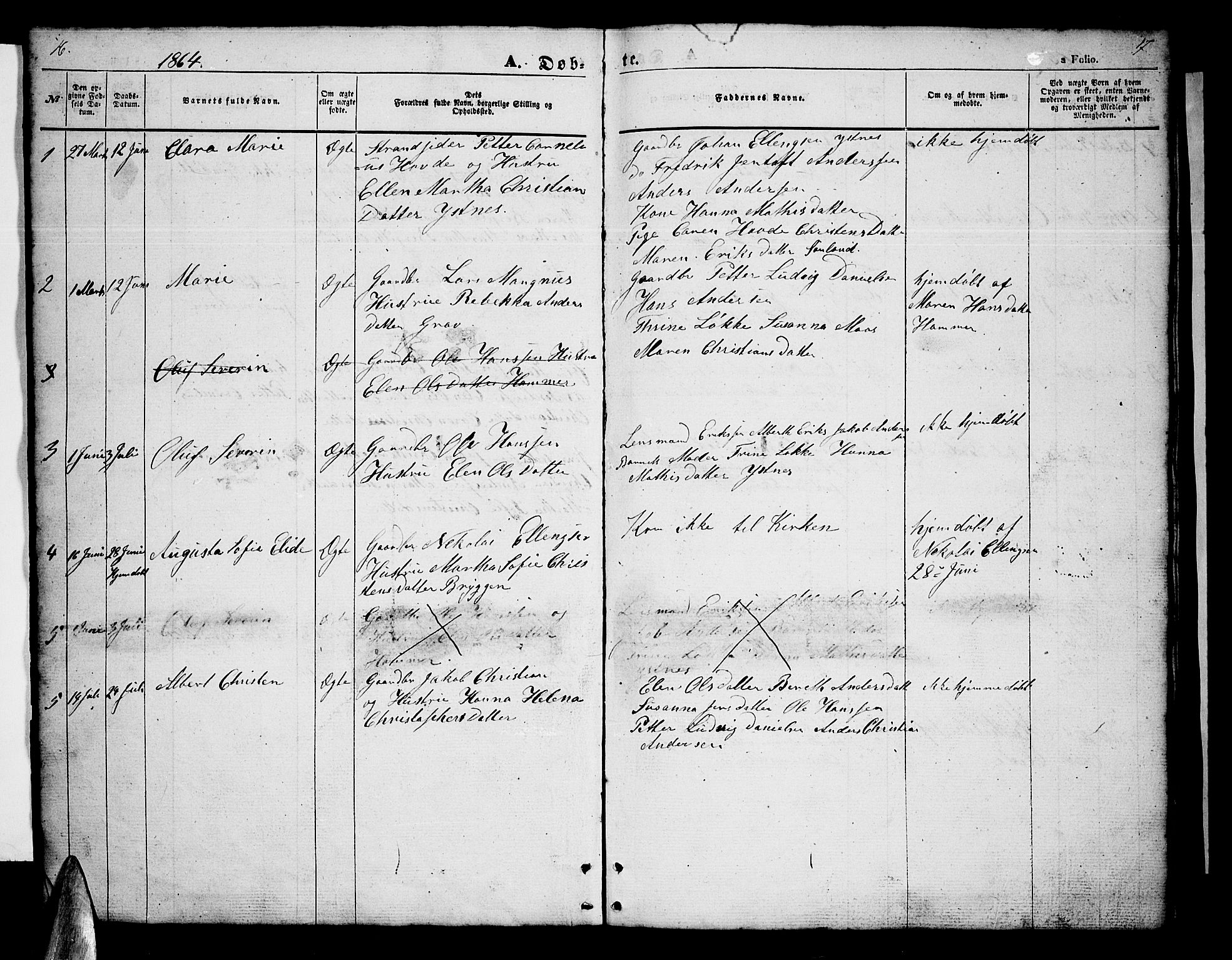 Ministerialprotokoller, klokkerbøker og fødselsregistre - Nordland, AV/SAT-A-1459/808/L0130: Parish register (copy) no. 808C01, 1851-1878, p. 16-17