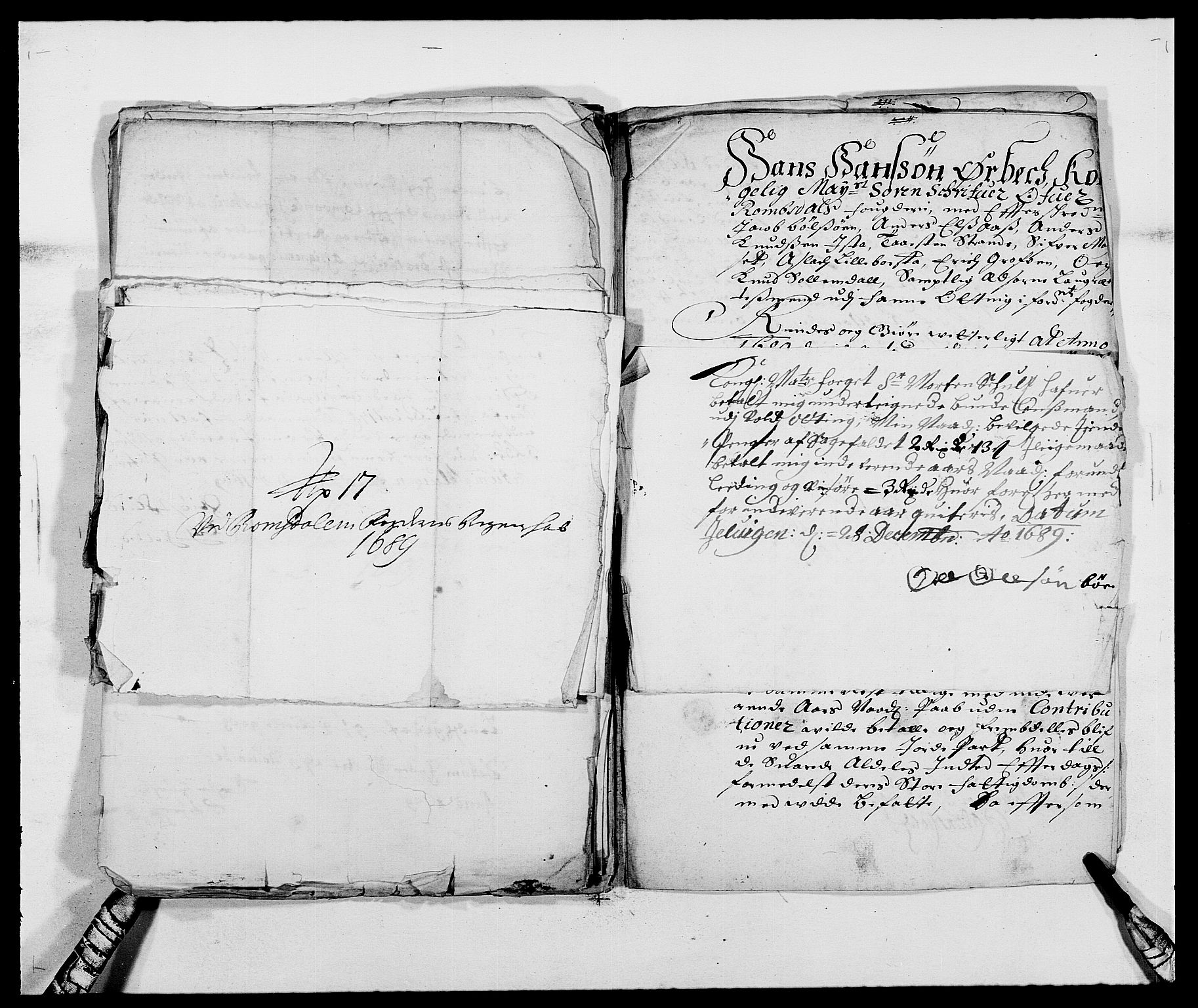 Rentekammeret inntil 1814, Reviderte regnskaper, Fogderegnskap, RA/EA-4092/R55/L3648: Fogderegnskap Romsdal, 1687-1689, p. 420