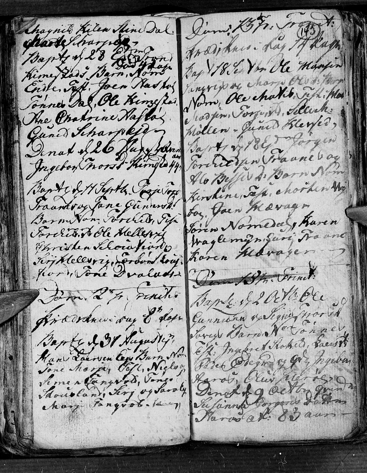 Søgne sokneprestkontor, AV/SAK-1111-0037/F/Fb/Fbb/L0001: Parish register (copy) no. B 1, 1779-1802, p. 143