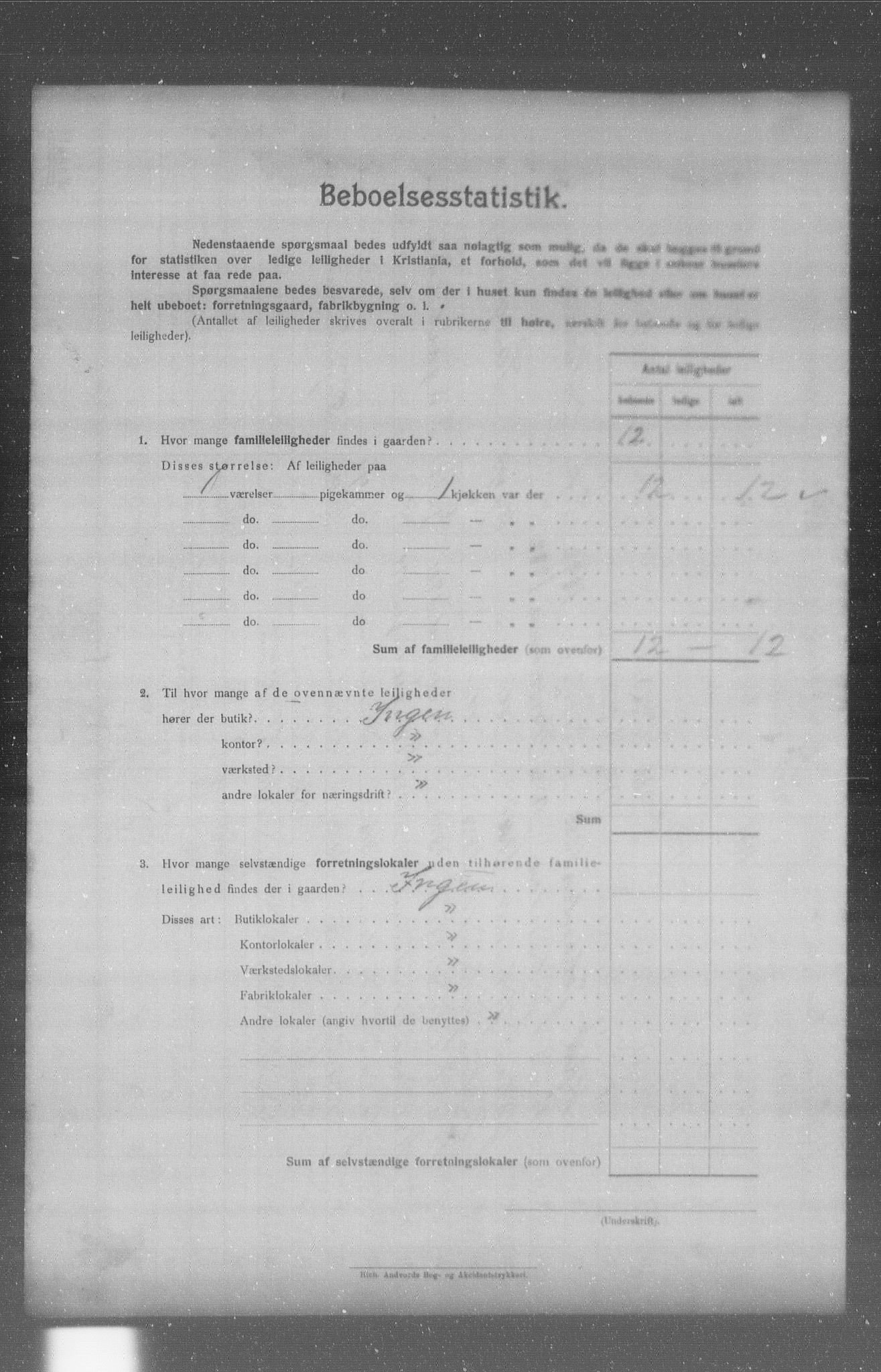 OBA, Municipal Census 1904 for Kristiania, 1904, p. 4915