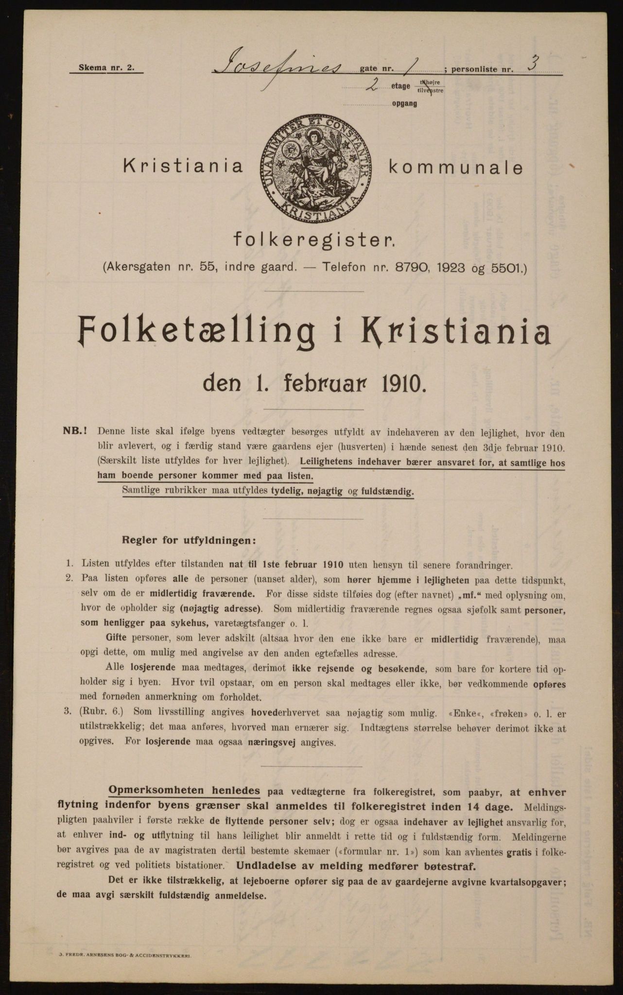 OBA, Municipal Census 1910 for Kristiania, 1910, p. 45981