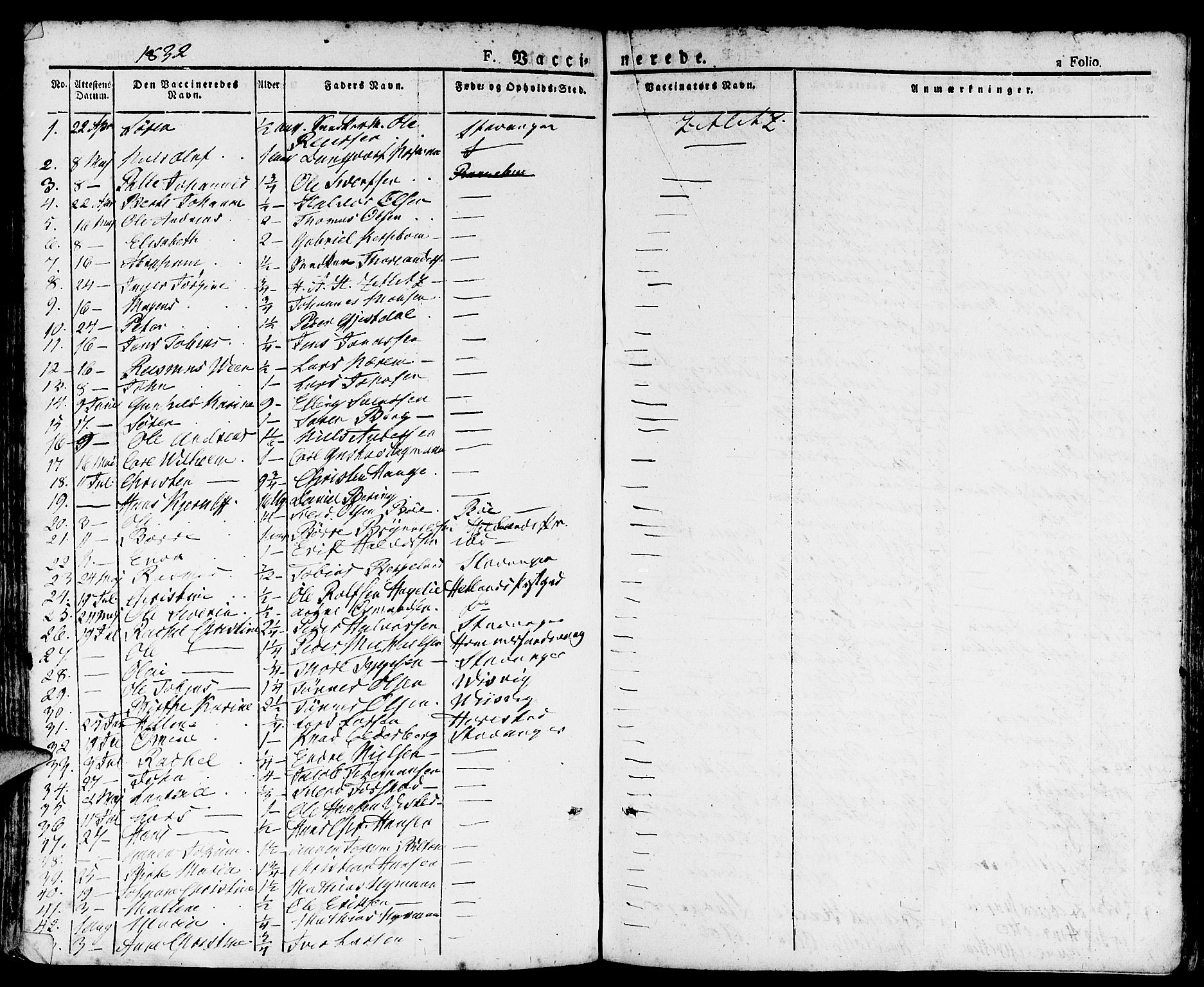 Domkirken sokneprestkontor, SAST/A-101812/001/30/30BA/L0011: Parish register (official) no. A 11, 1832-1856