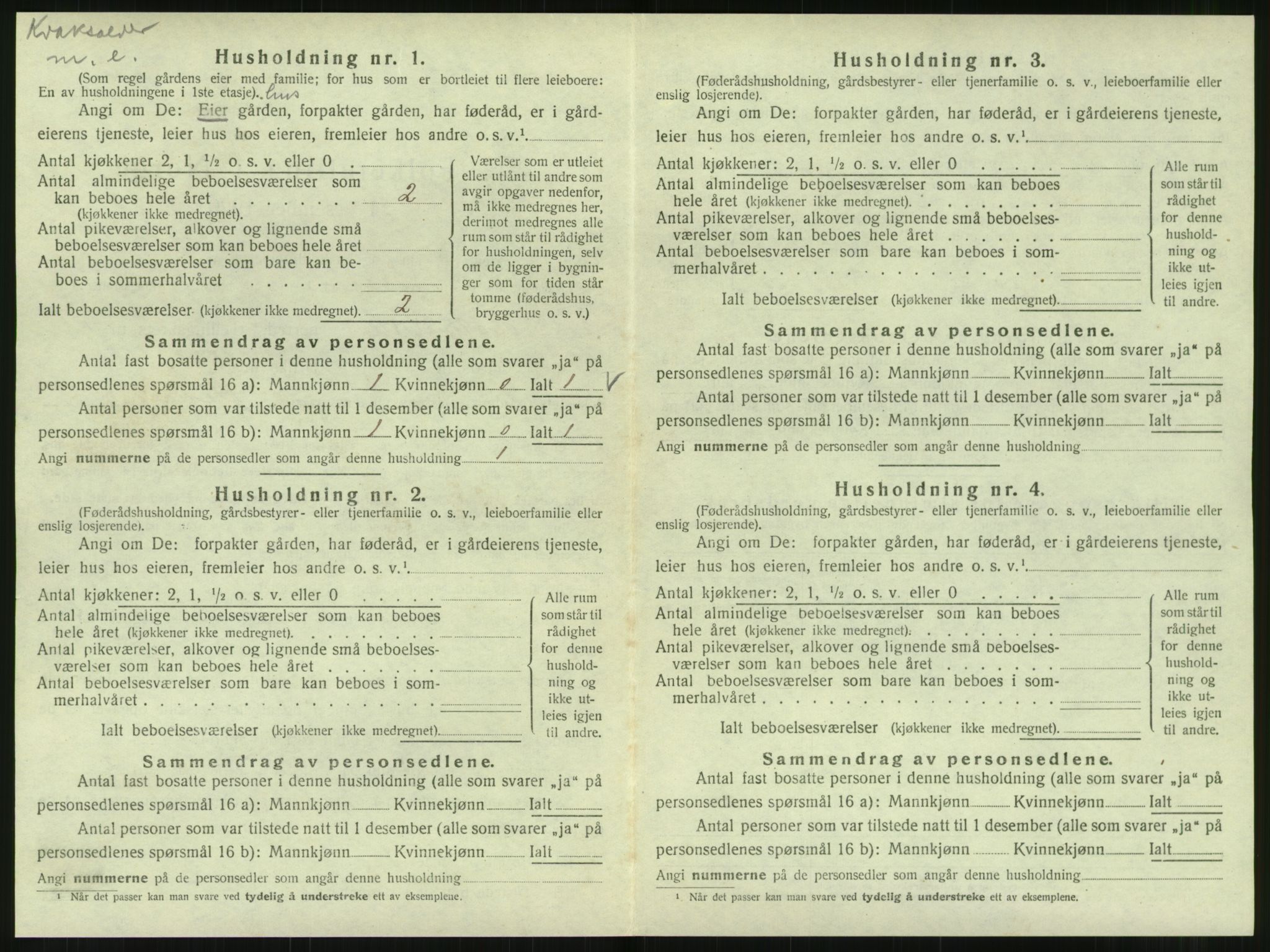 SAT, 1920 census for Hattfjelldal, 1920, p. 75