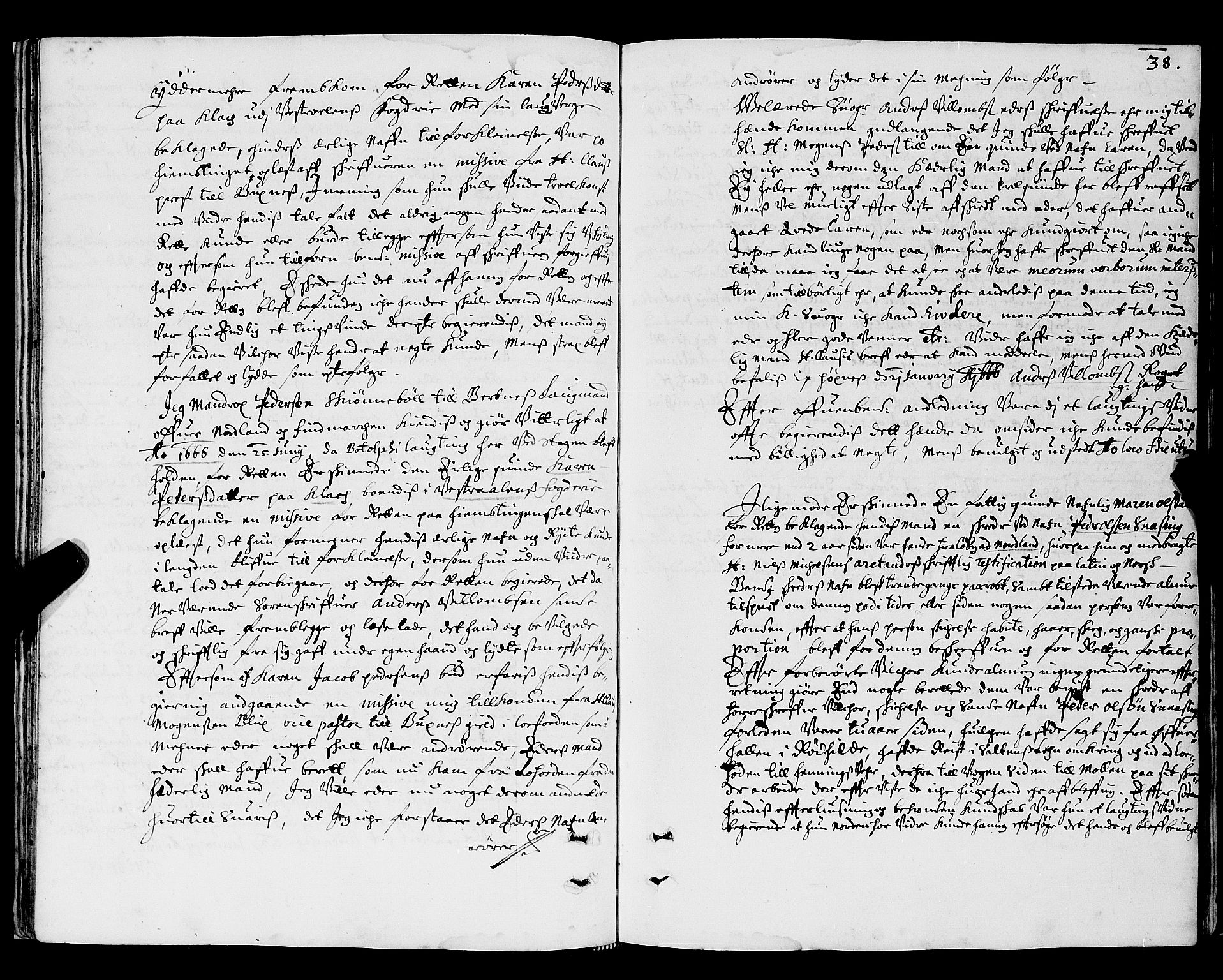 Nordland og Finnmarks lagstol, SAT/A-5608/X/L0002: Justisprotokoll, 1666-1690, p. 38