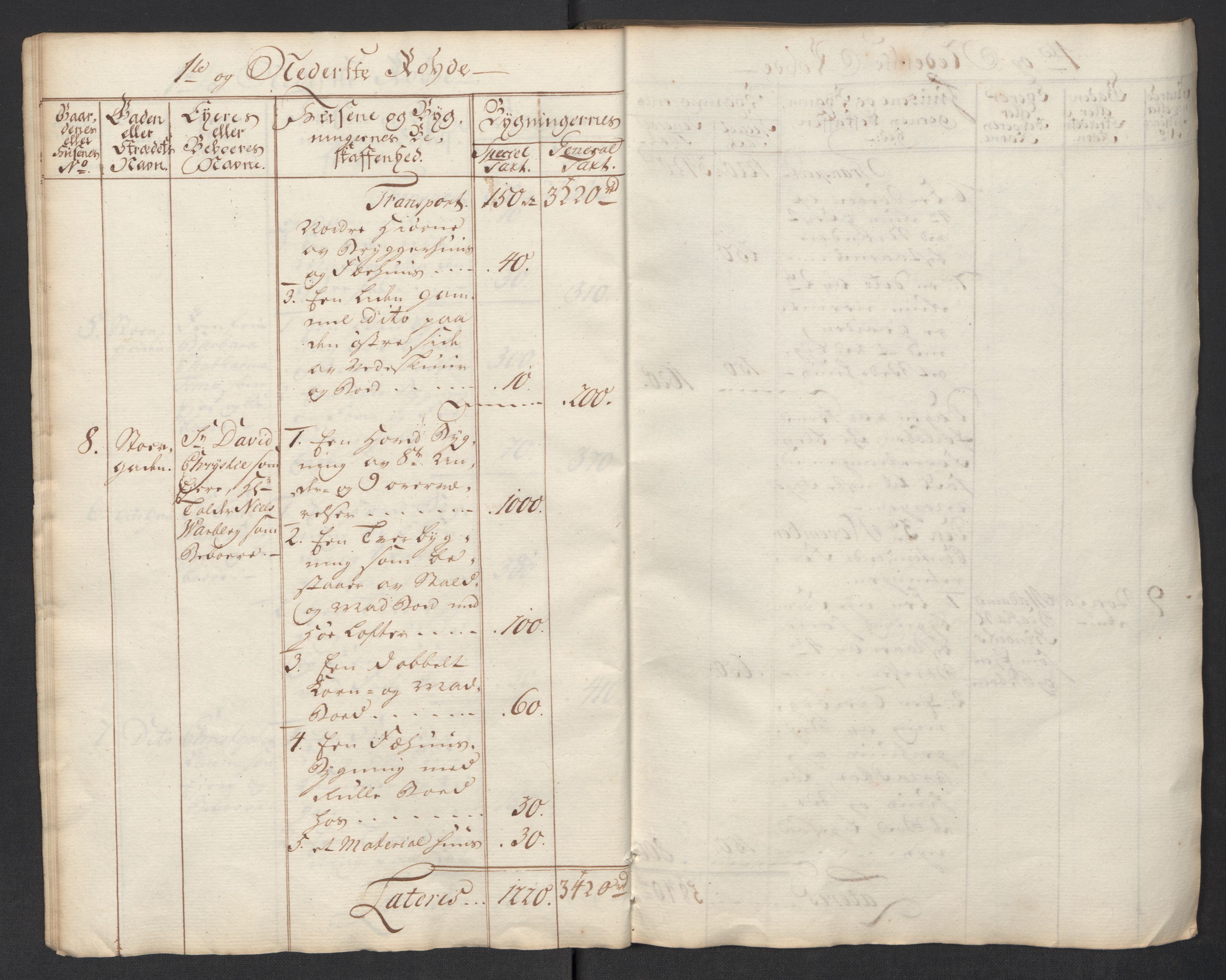 Kommersekollegiet, Brannforsikringskontoret 1767-1814, AV/RA-EA-5458/F/Fa/L0040/0002: Moss / Branntakstprotokoll, 1767, p. 9