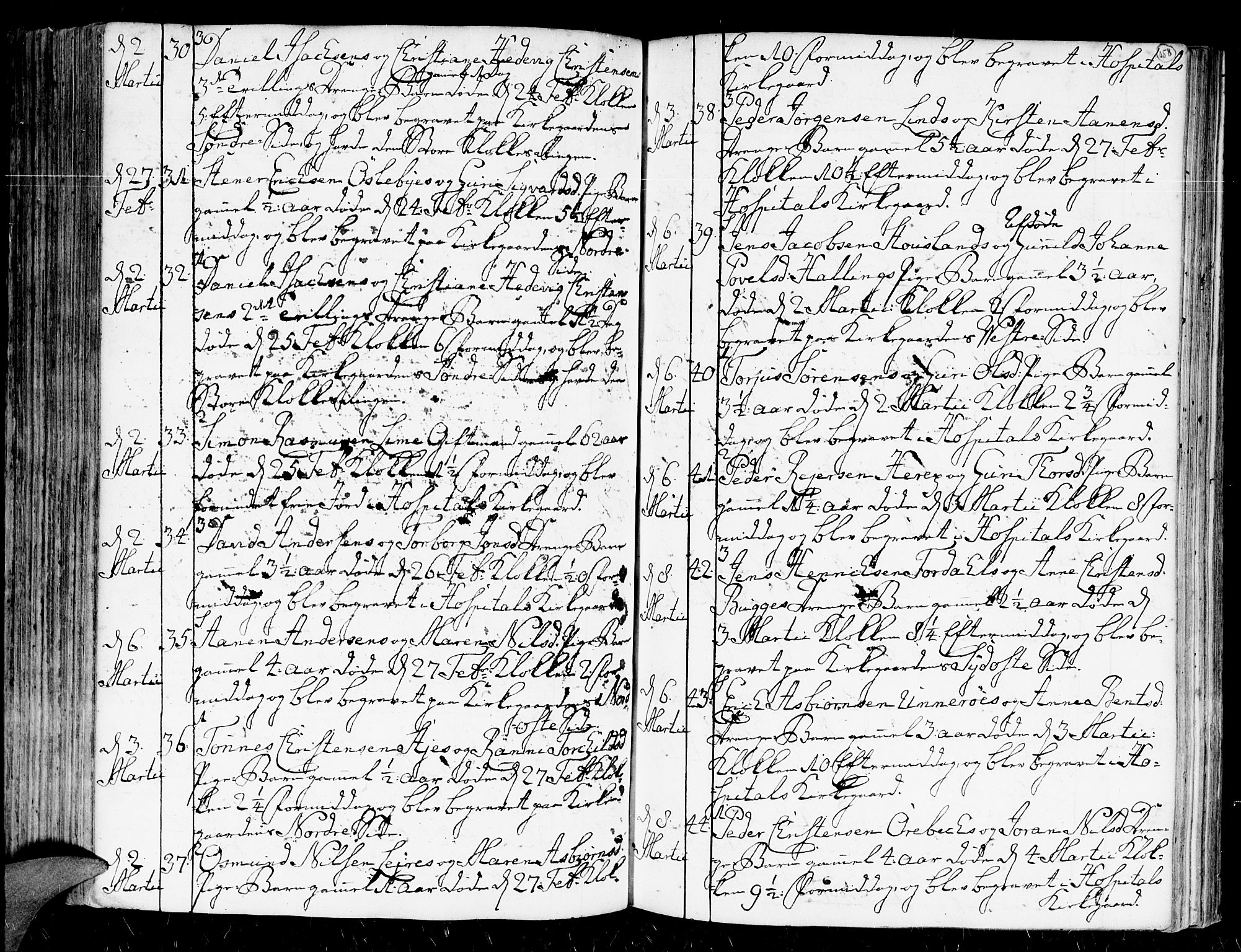 Kristiansand domprosti, AV/SAK-1112-0006/F/Fa/L0004: Parish register (official) no. A 4, 1762-1794, p. 158