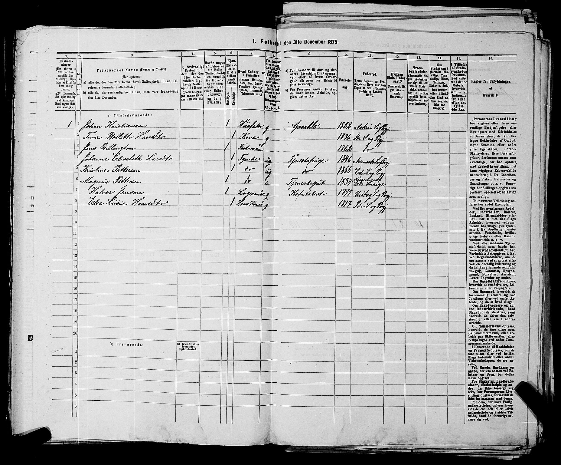 RA, 1875 census for 0117P Idd, 1875, p. 78