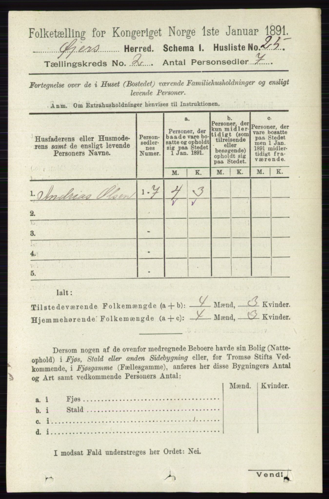 RA, 1891 census for 0521 Øyer, 1891, p. 478