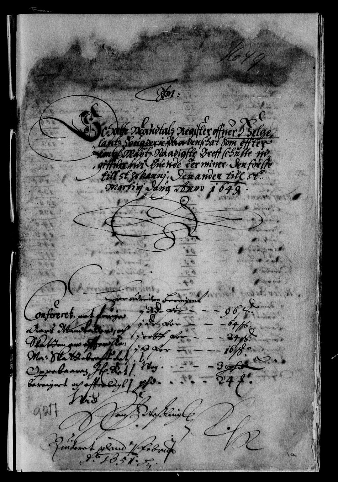 Rentekammeret inntil 1814, Reviderte regnskaper, Lensregnskaper, AV/RA-EA-5023/R/Rb/Rbz/L0036: Nordlandenes len, 1649-1650