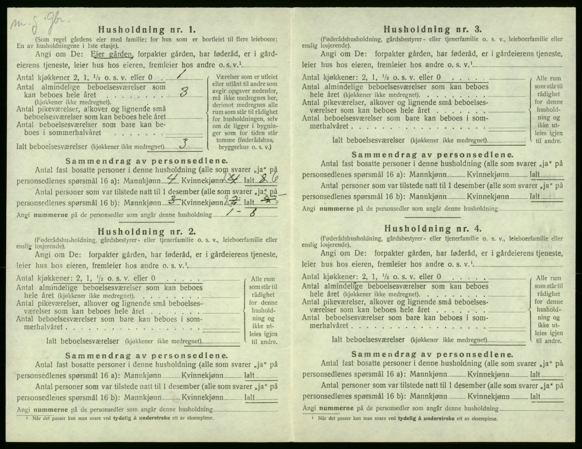 SAB, 1920 census for Stord, 1920, p. 113