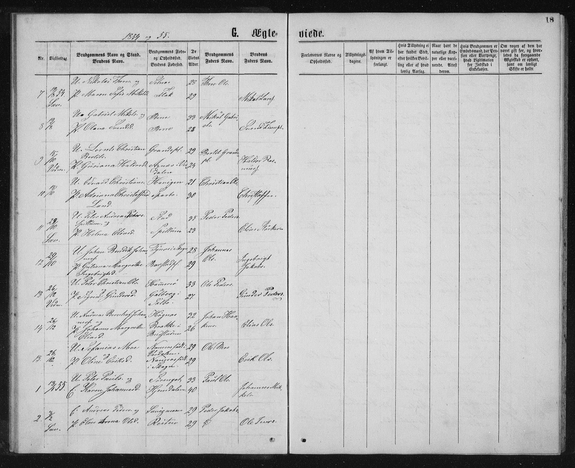 Ministerialprotokoller, klokkerbøker og fødselsregistre - Nord-Trøndelag, AV/SAT-A-1458/768/L0568: Parish register (official) no. 768A03, 1836-1865, p. 18