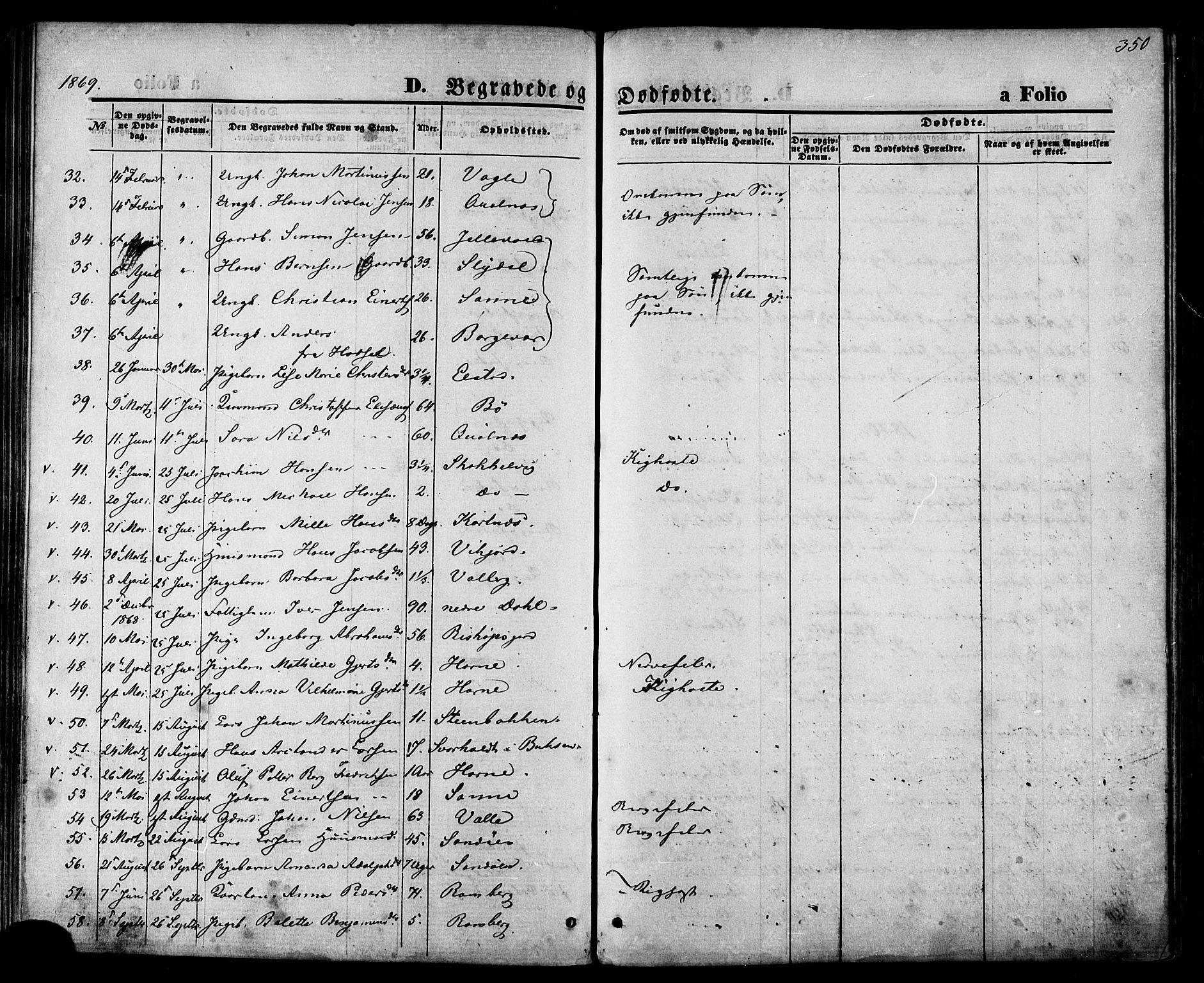 Ministerialprotokoller, klokkerbøker og fødselsregistre - Nordland, AV/SAT-A-1459/880/L1132: Parish register (official) no. 880A06, 1869-1887, p. 350a