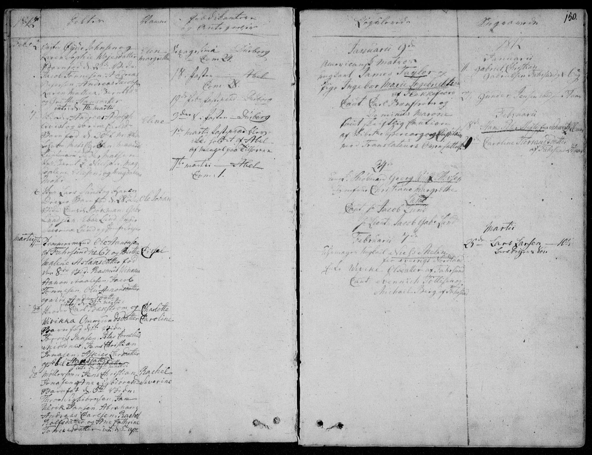 Farsund sokneprestkontor, SAK/1111-0009/F/Fa/L0001: Parish register (official) no. A 1, 1784-1815, p. 150