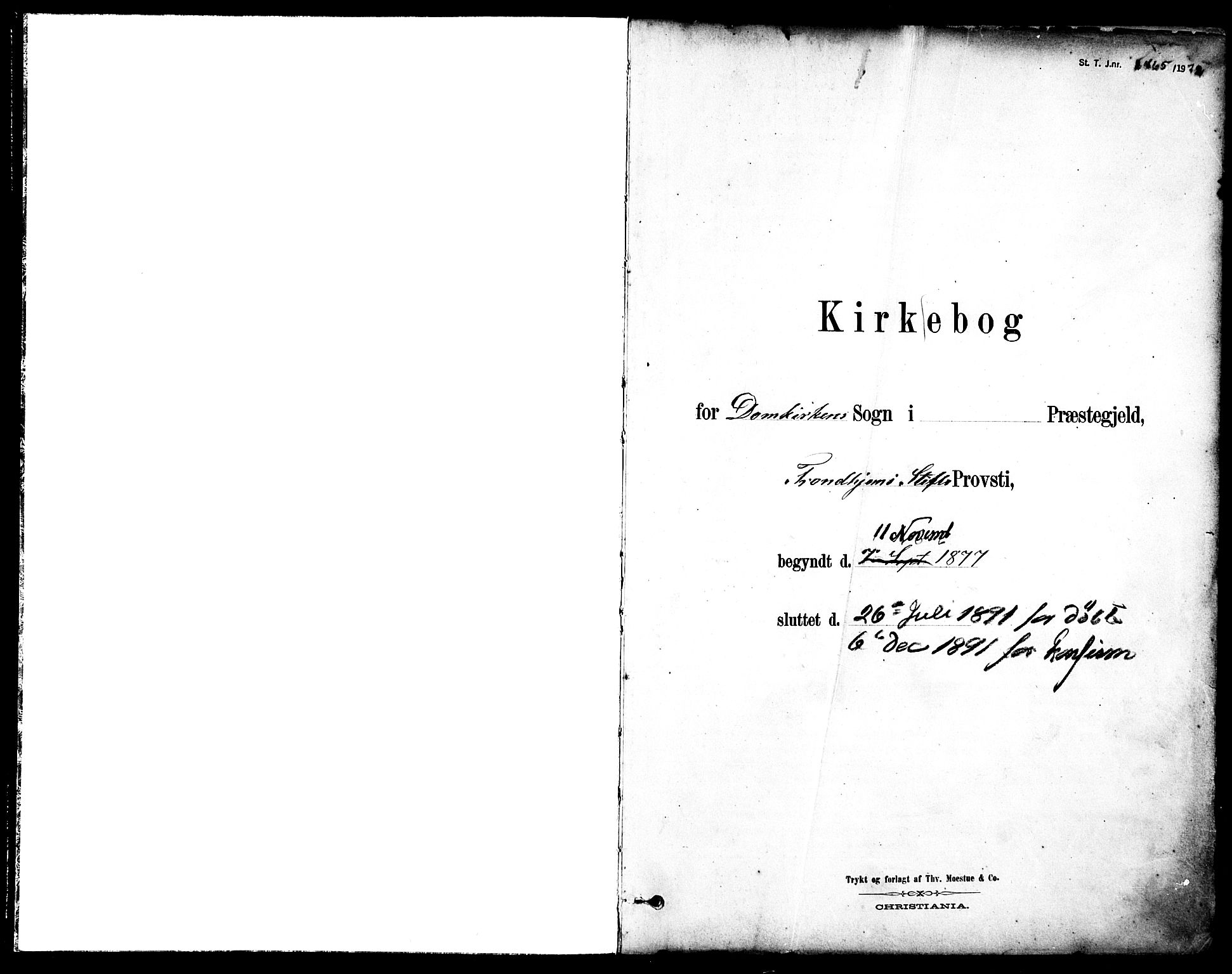 Ministerialprotokoller, klokkerbøker og fødselsregistre - Sør-Trøndelag, SAT/A-1456/601/L0057: Parish register (official) no. 601A25, 1877-1891