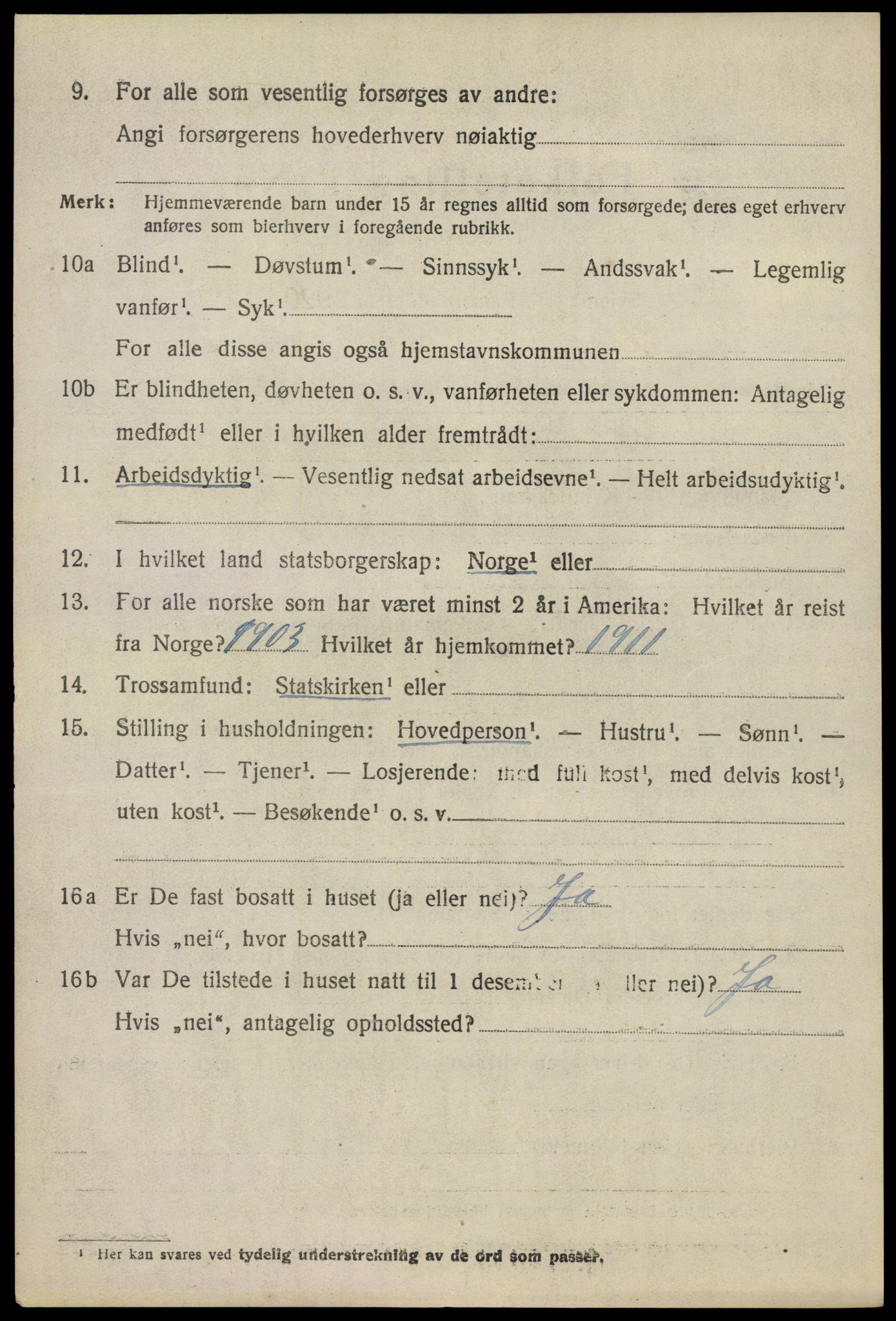 SAO, 1920 census for Moss land district, 1920, p. 6440