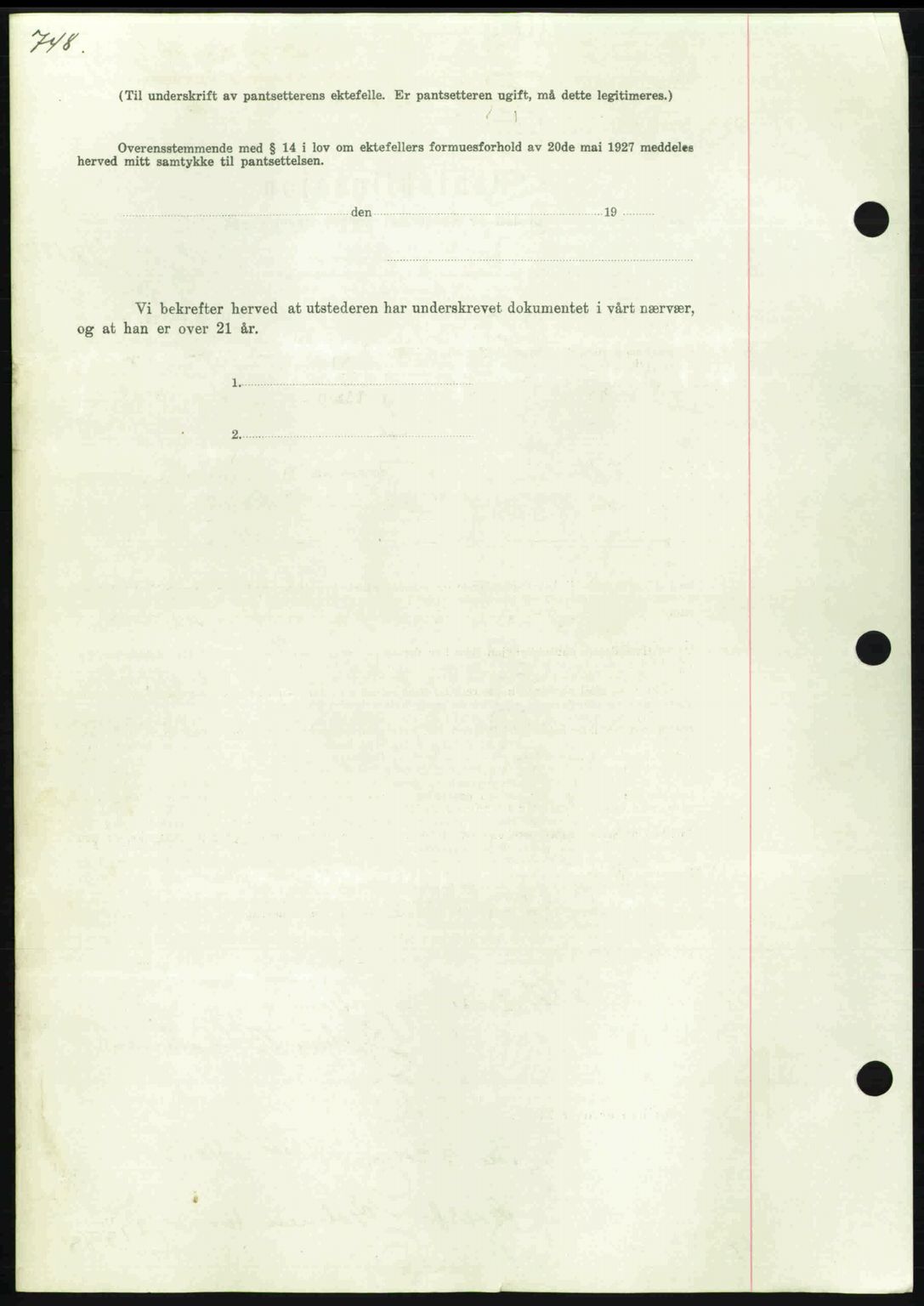 Nordmøre sorenskriveri, AV/SAT-A-4132/1/2/2Ca: Mortgage book no. B85, 1939-1939, Diary no: : 2049/1939