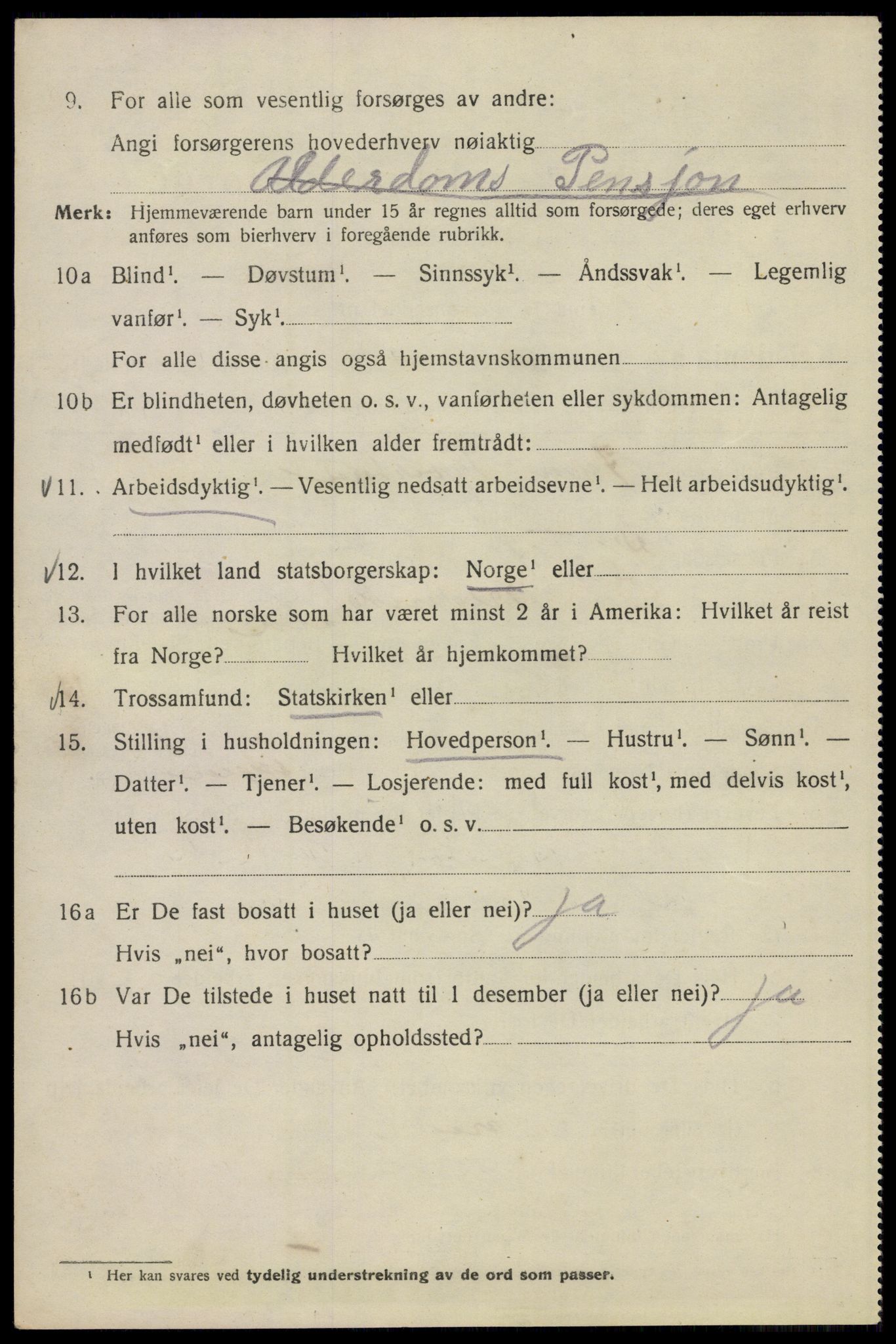 SAO, 1920 census for Kristiania, 1920, p. 199890