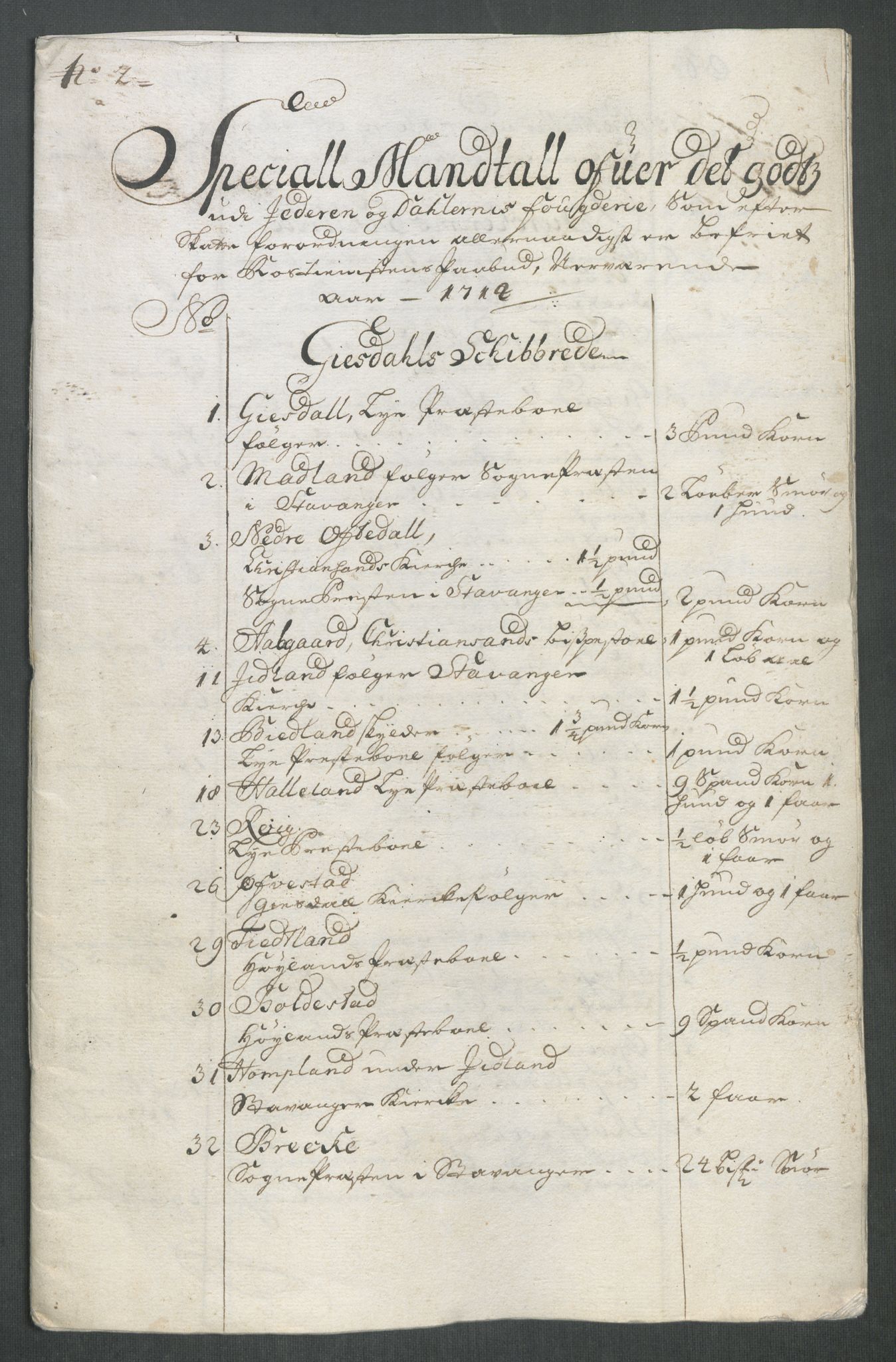 Rentekammeret inntil 1814, Reviderte regnskaper, Fogderegnskap, RA/EA-4092/R46/L2738: Fogderegnskap Jæren og Dalane, 1713-1714, p. 268
